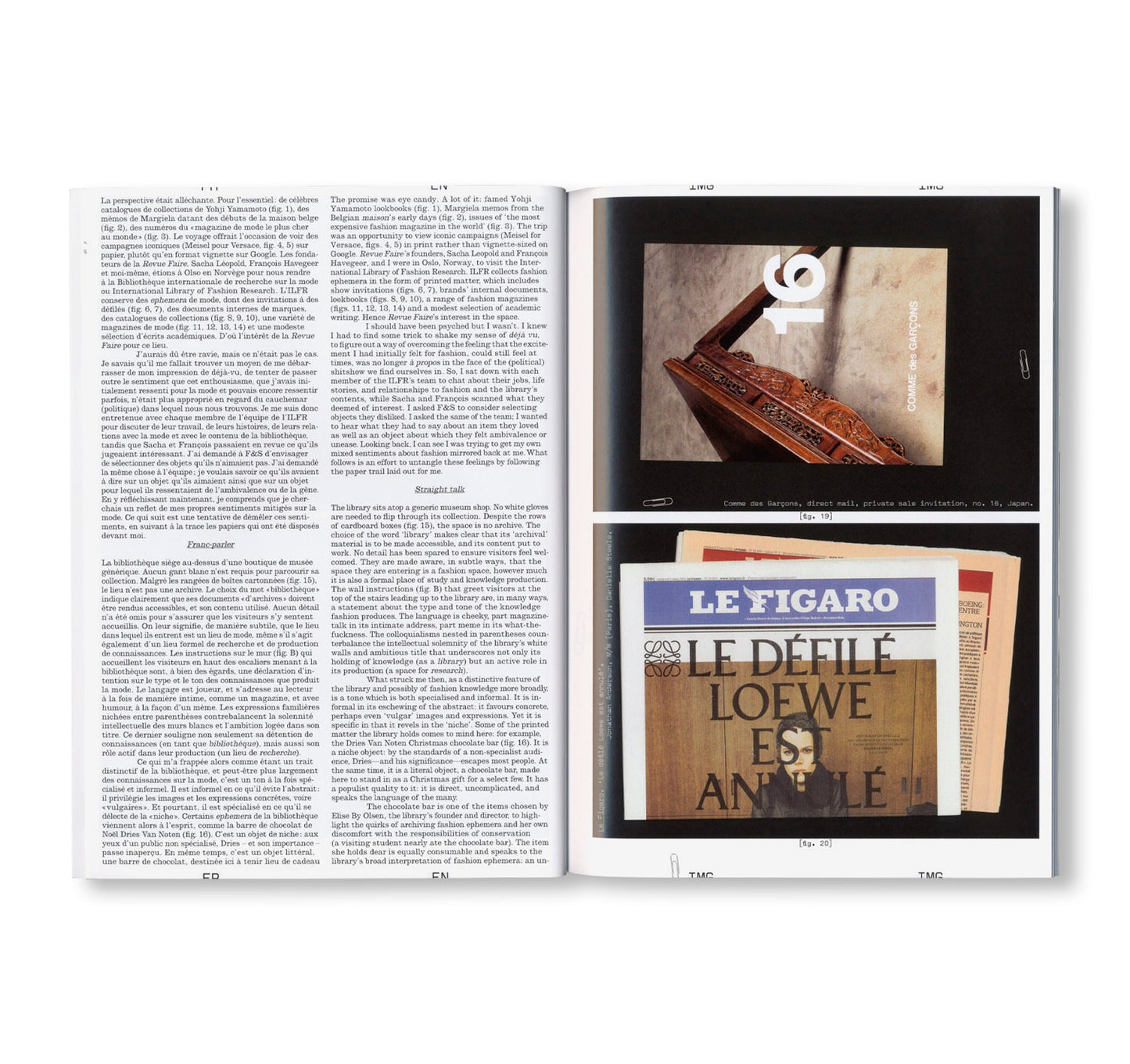 REVUE FAIRE – TO LOOK AT THINGS #51: ‘YELL OUTSIDE’: INTERNATIONAL LIBRARY OF FASHION RESEARCH