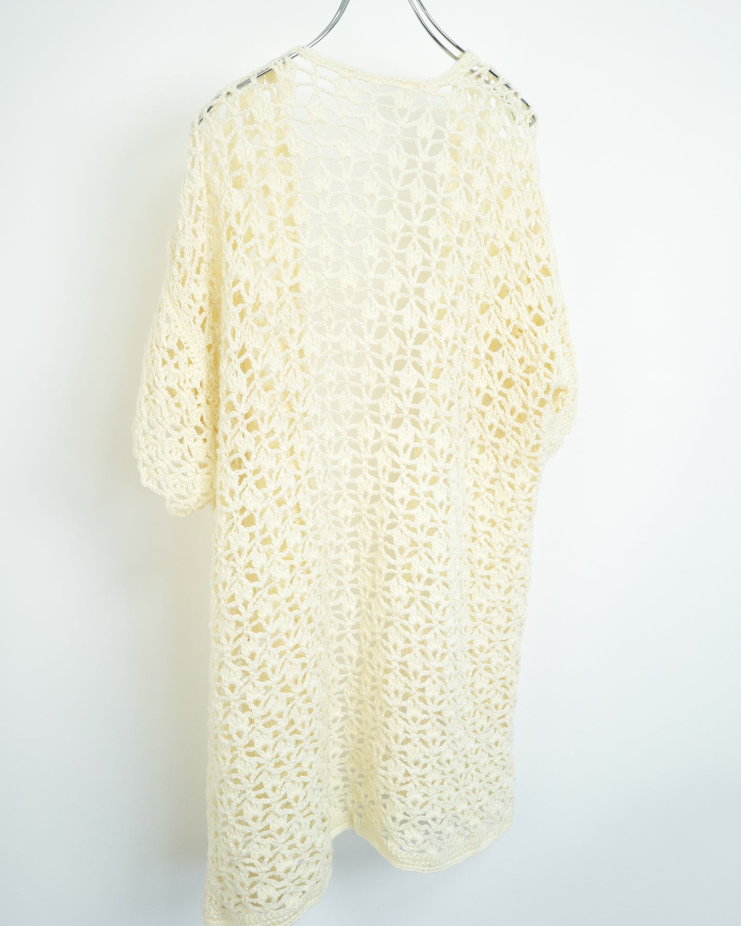 White Crochet Cardigan