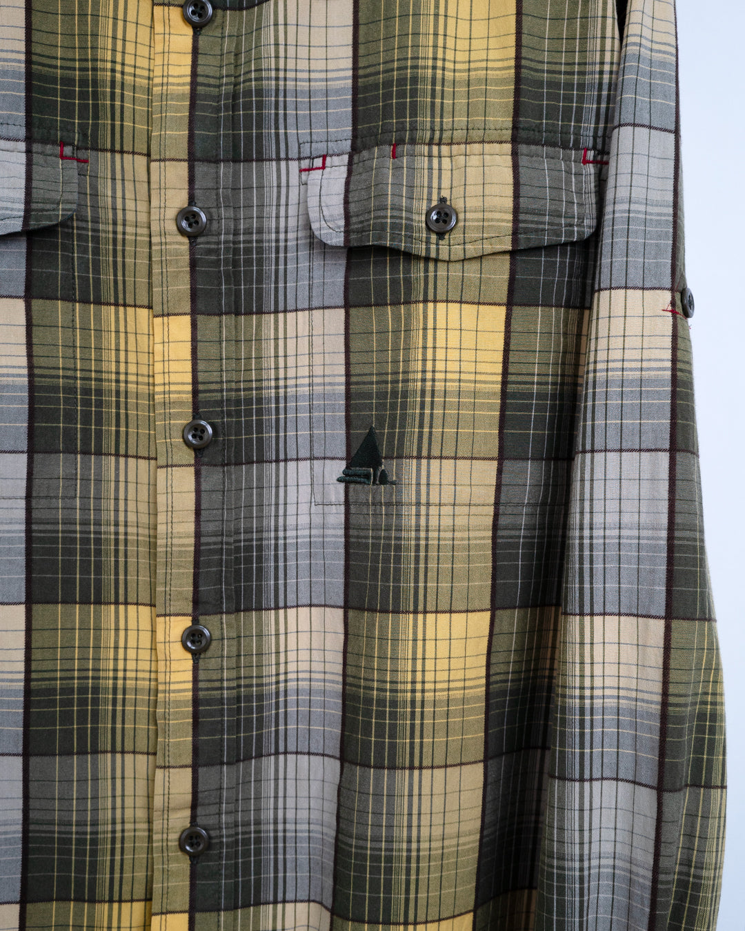 Printed on Back Plaid Shirt