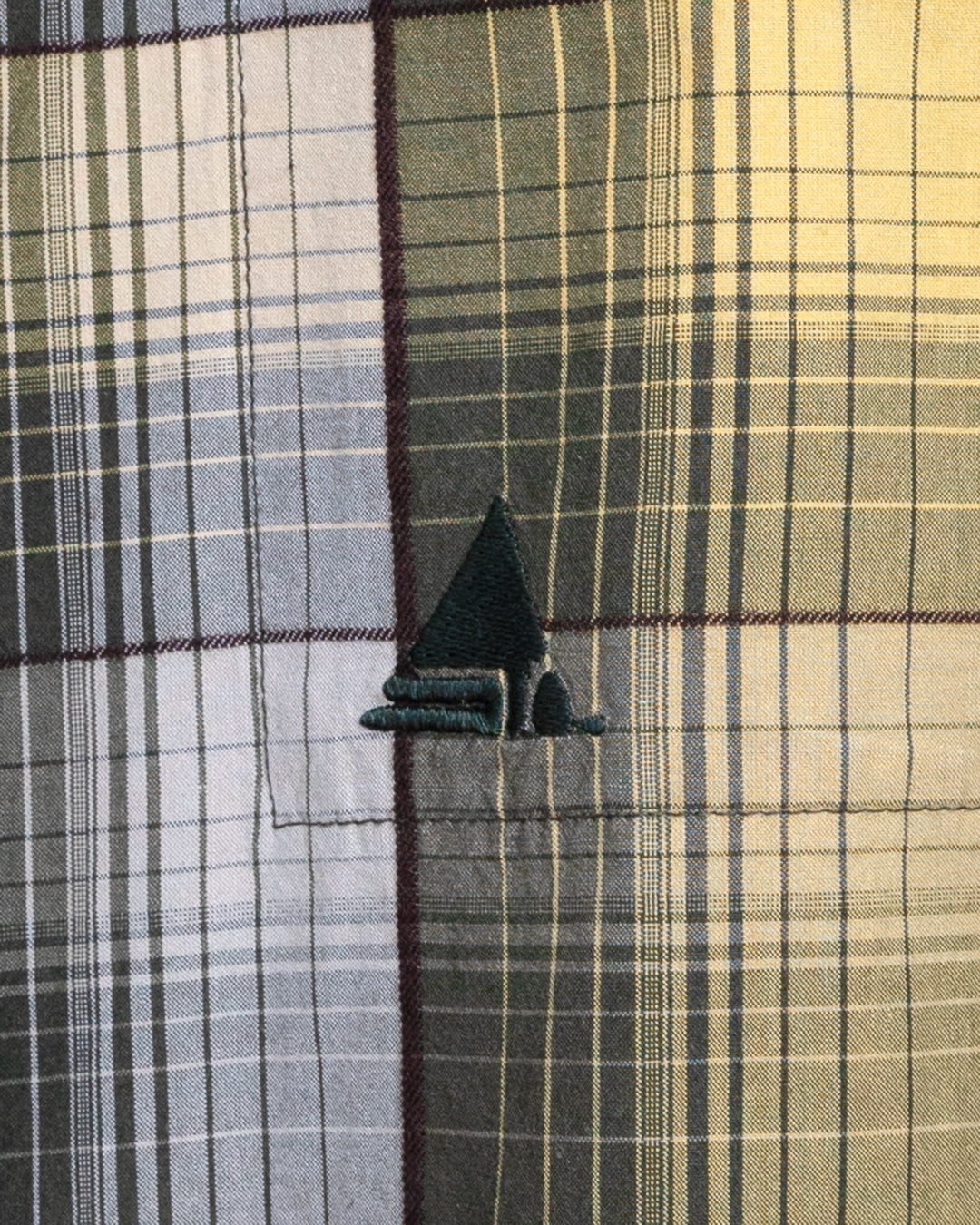 Printed on Back Plaid Shirt