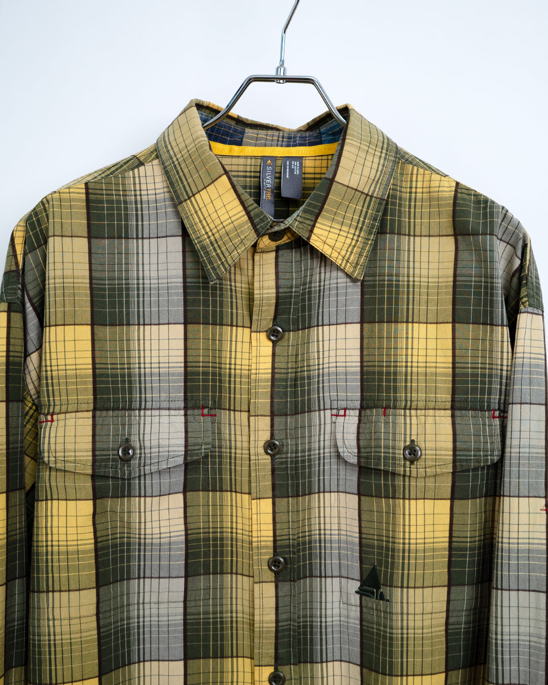 Printed on Back Plaid Shirt