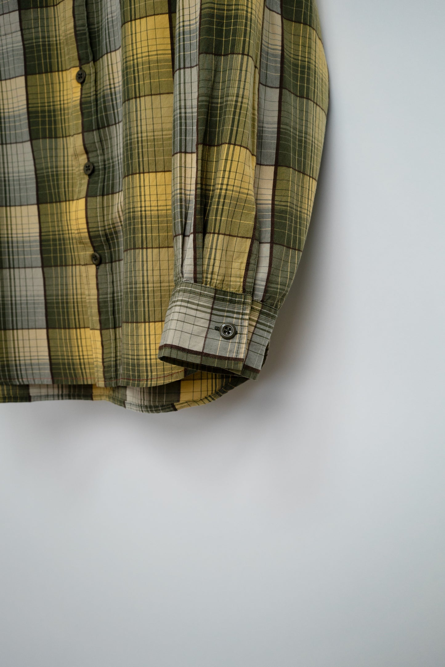 Printed on Back Plaid Shirt