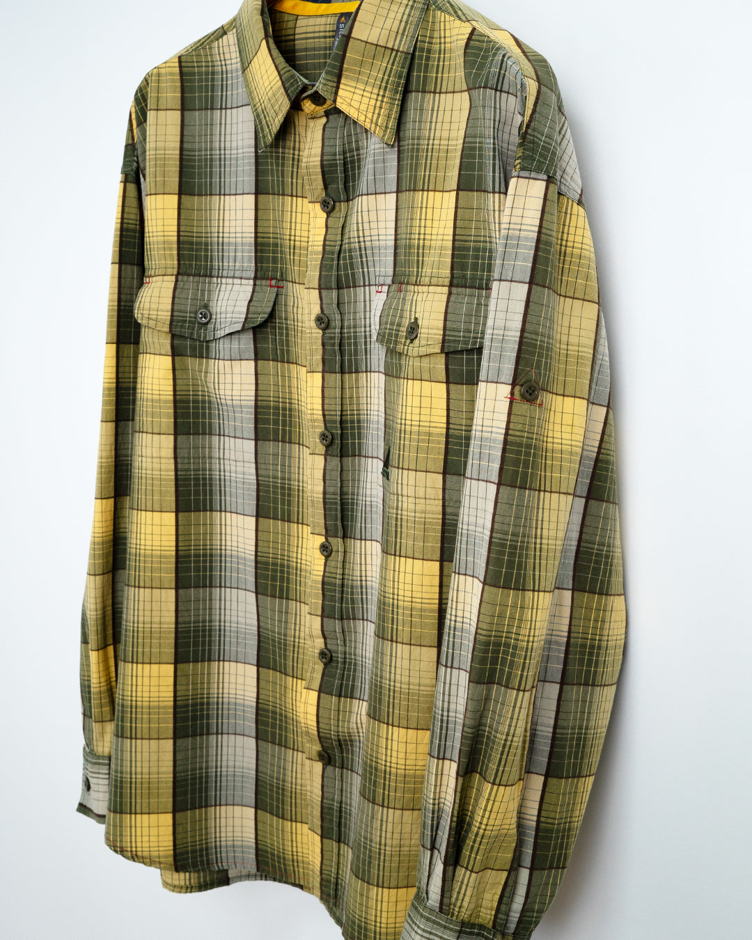 Printed on Back Plaid Shirt