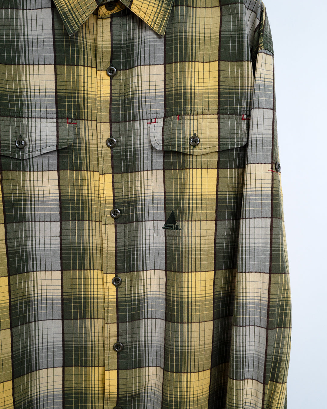 Printed on Back Plaid Shirt