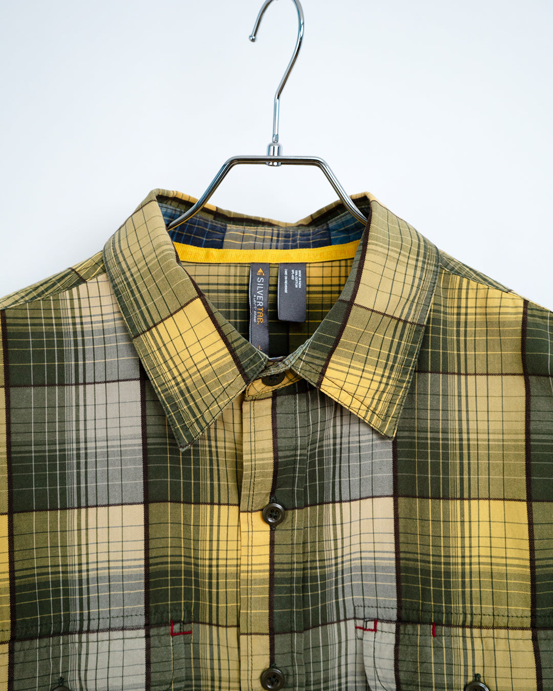 Printed on Back Plaid Shirt