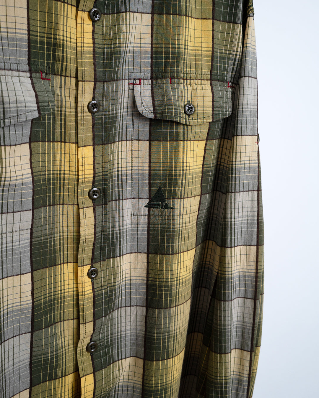 Printed on Back Plaid Shirt