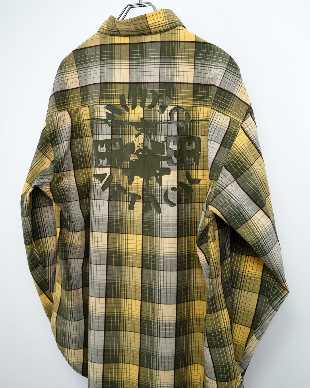Printed on Back Plaid Shirt