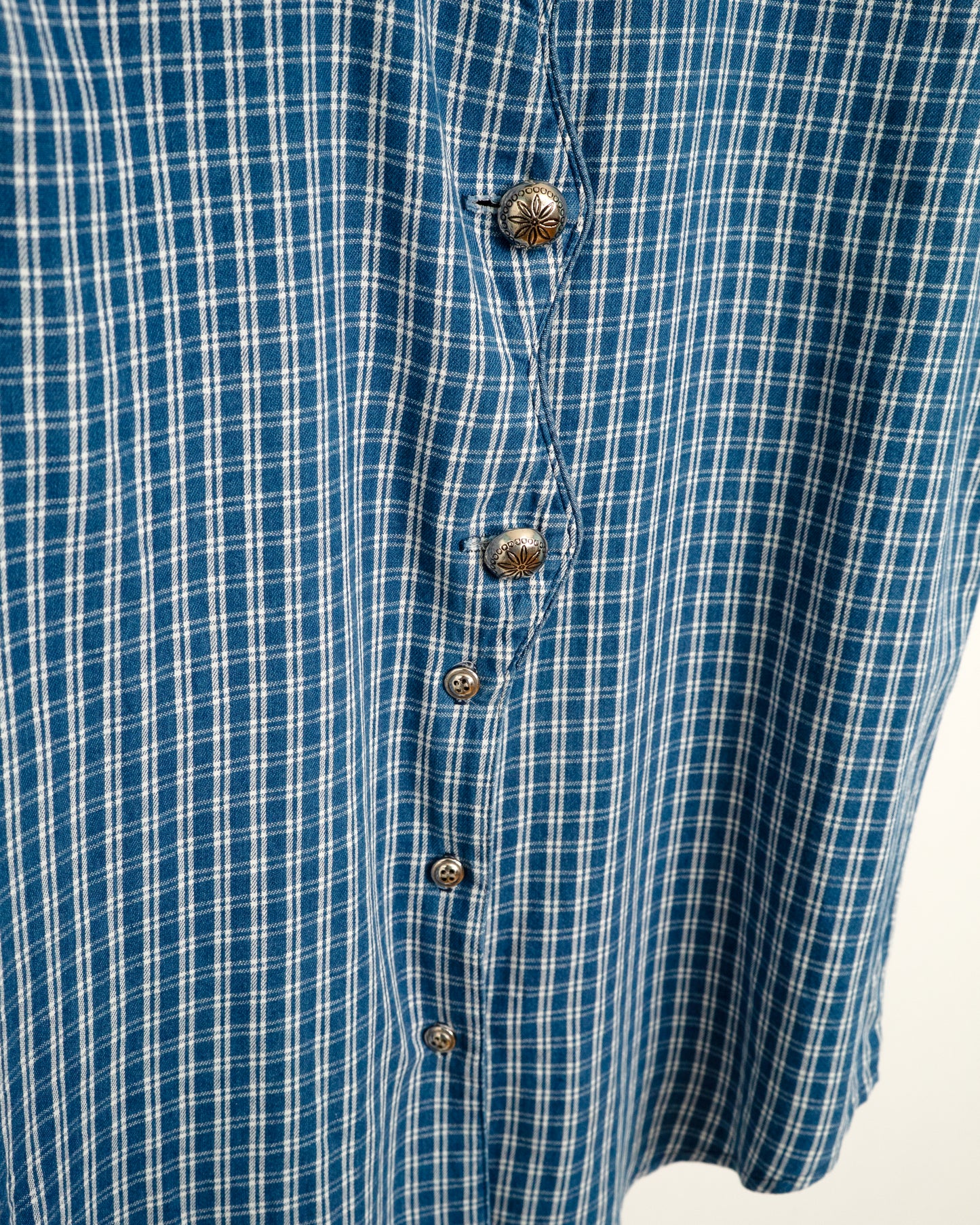 80's Sleeveless Plaid Shirt