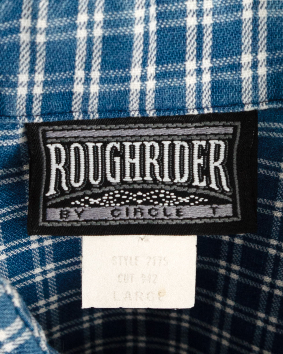 80's Sleeveless Plaid Shirt