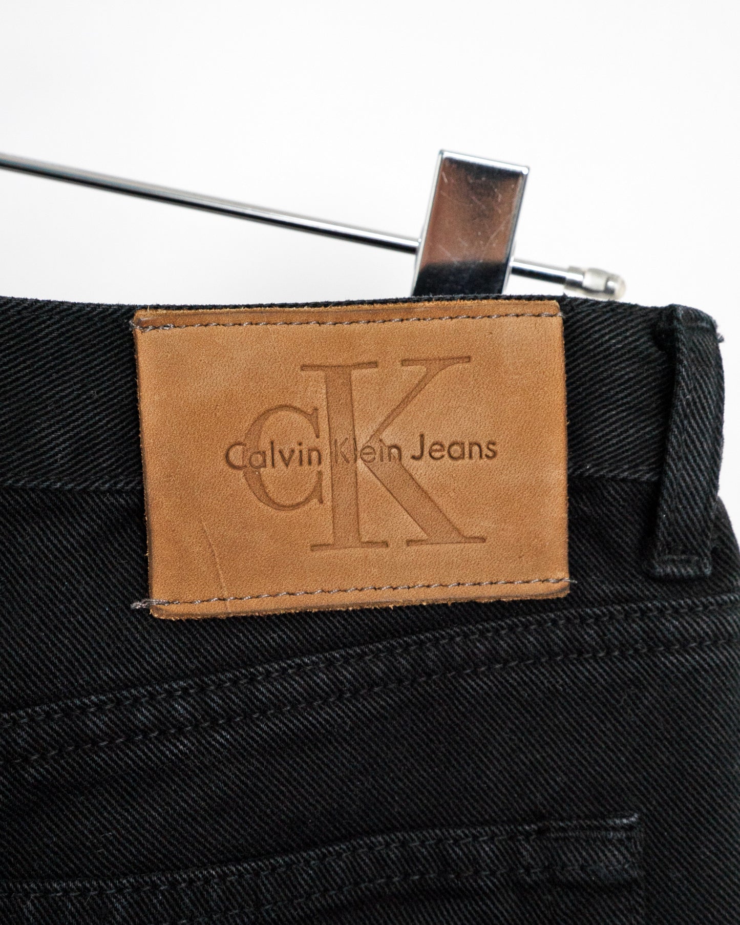 90's Black Denim Shorts