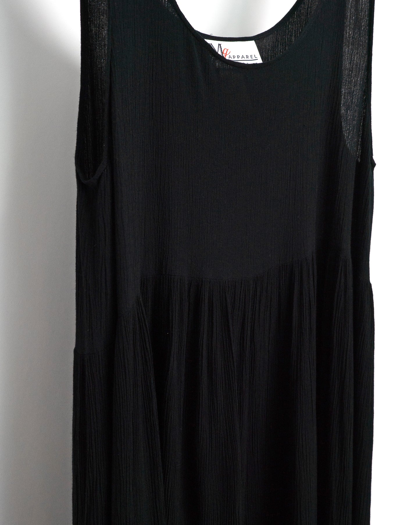 70's-80's Striped Crepe Dress