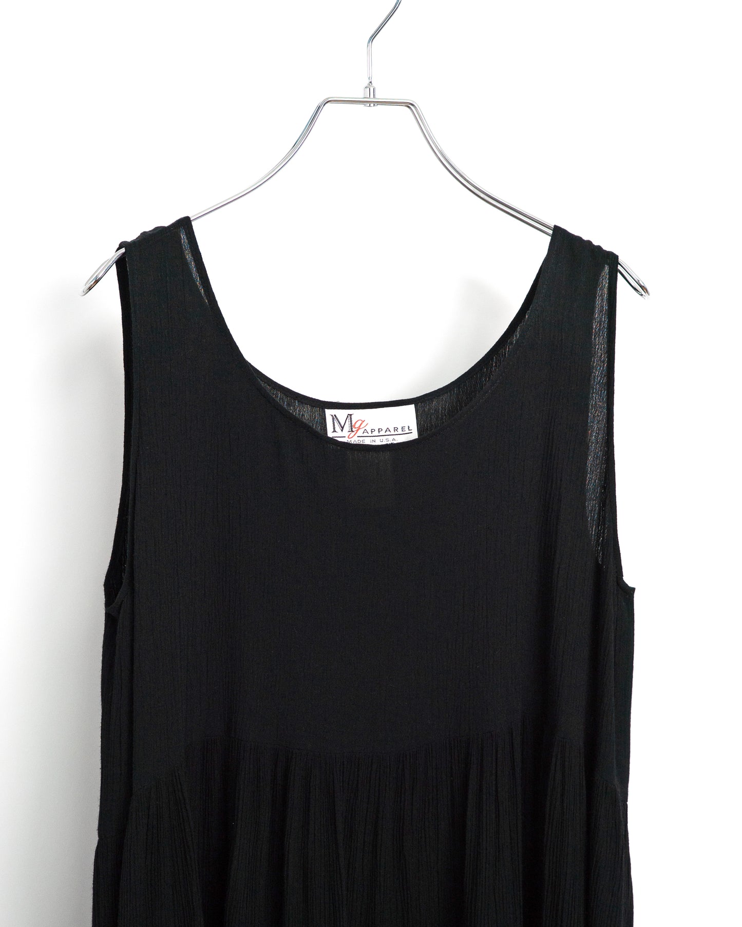 70's-80's Striped Crepe Dress