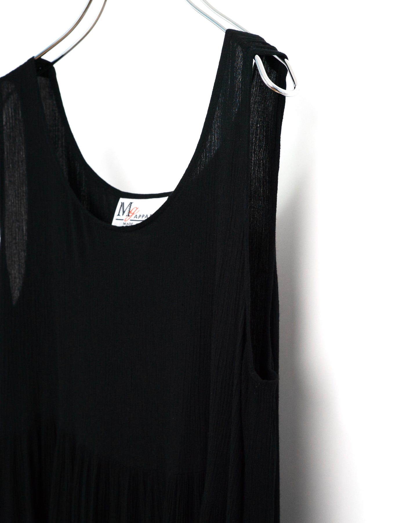 70's-80's Striped Crepe Dress