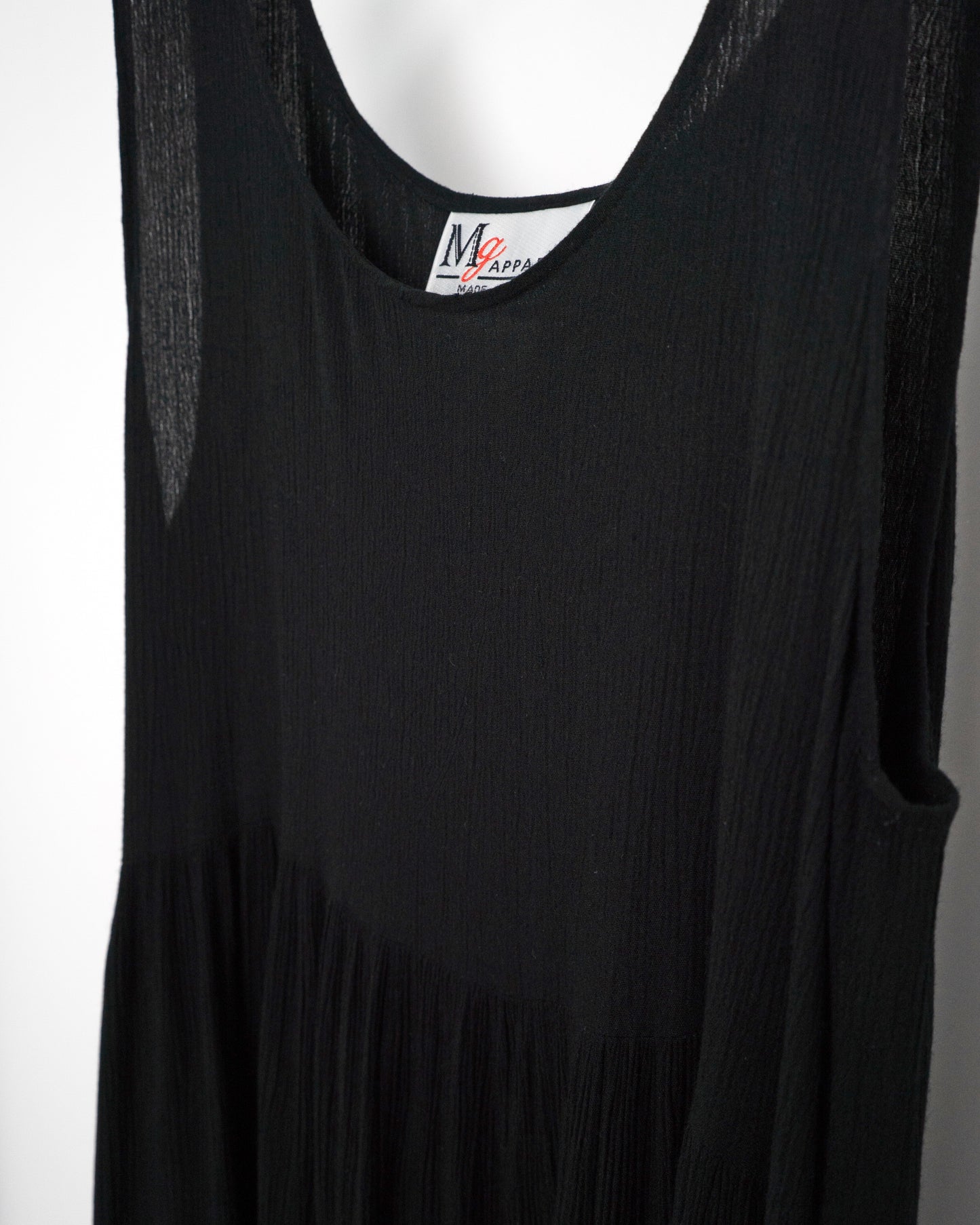 70's-80's Striped Crepe Dress