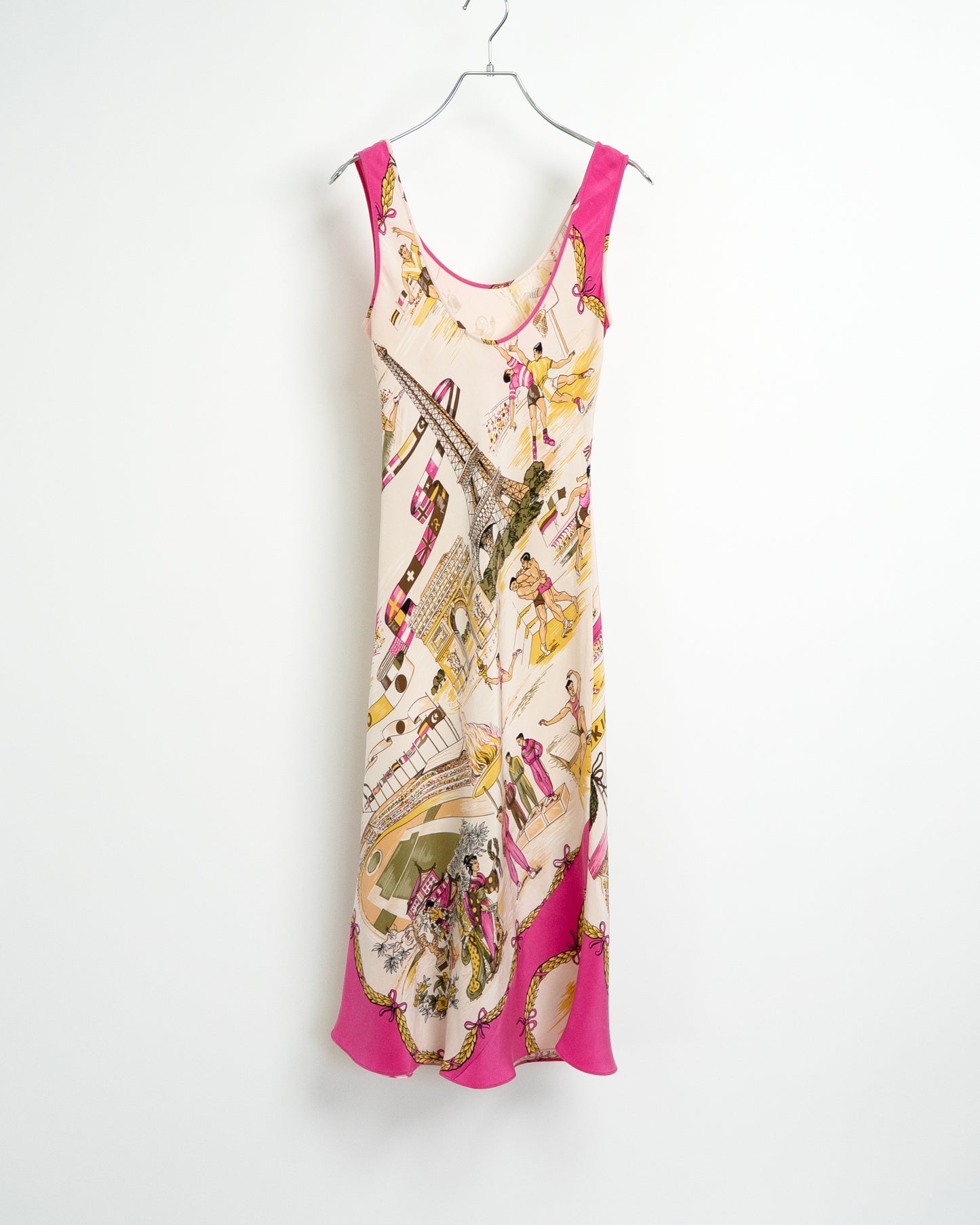 Paris Sporting Event Pattern Dress