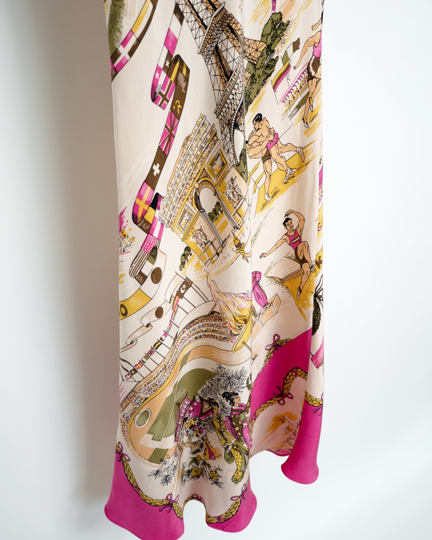 Paris Sporting Event Pattern Dress
