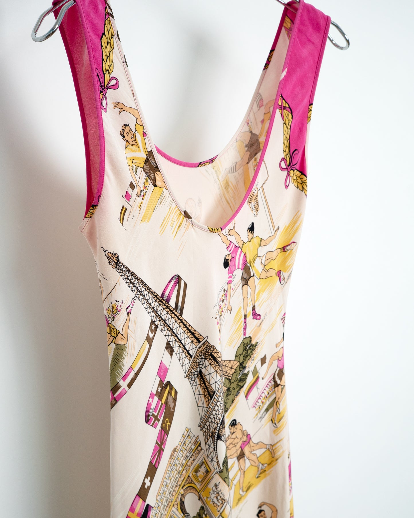 Paris Sporting Event Pattern Dress