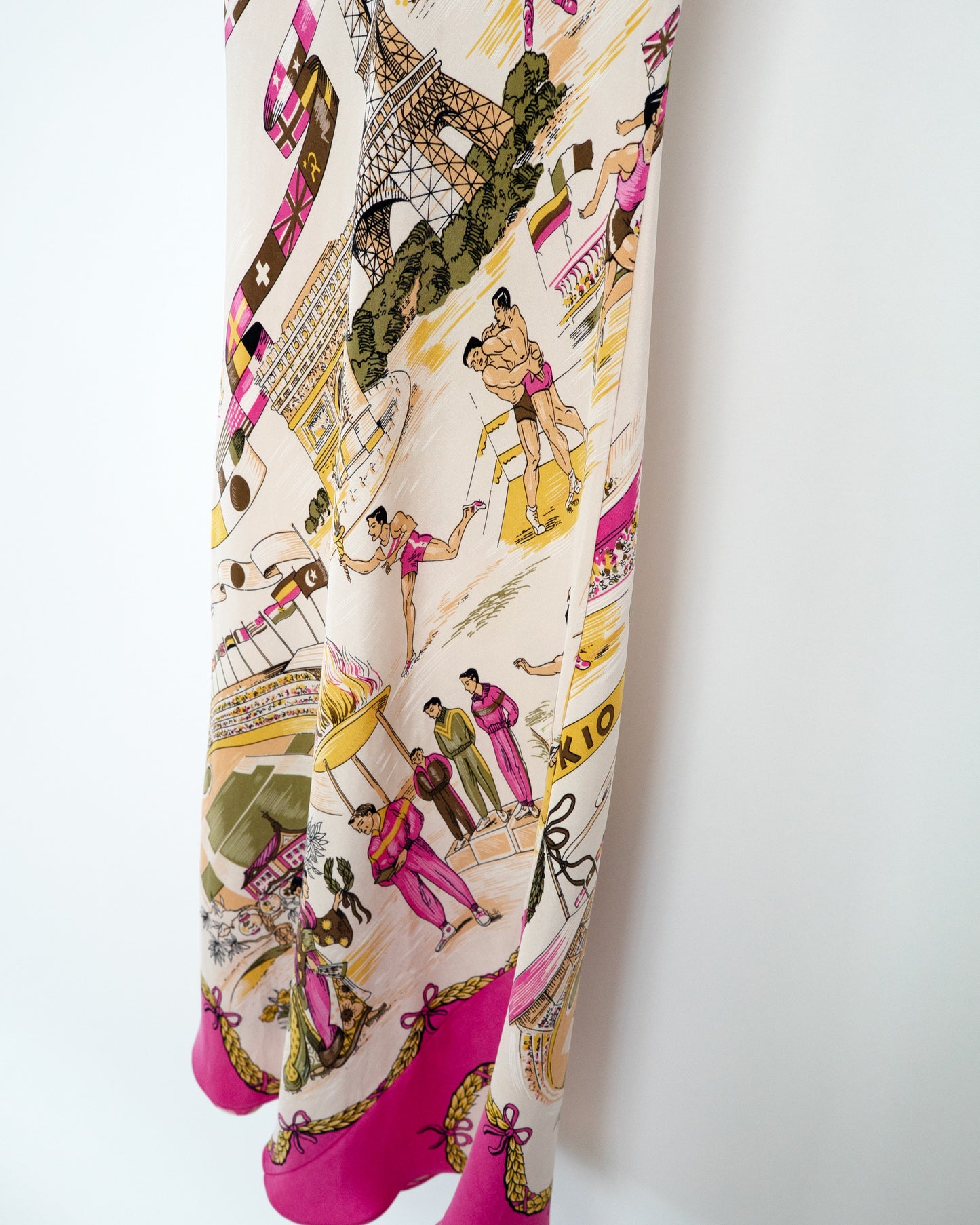 Paris Sporting Event Pattern Dress