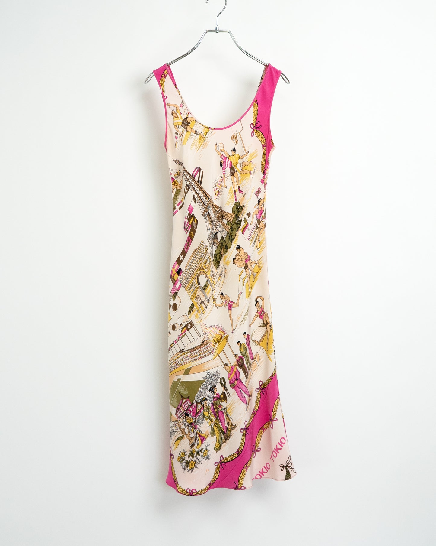Paris Sporting Event Pattern Dress