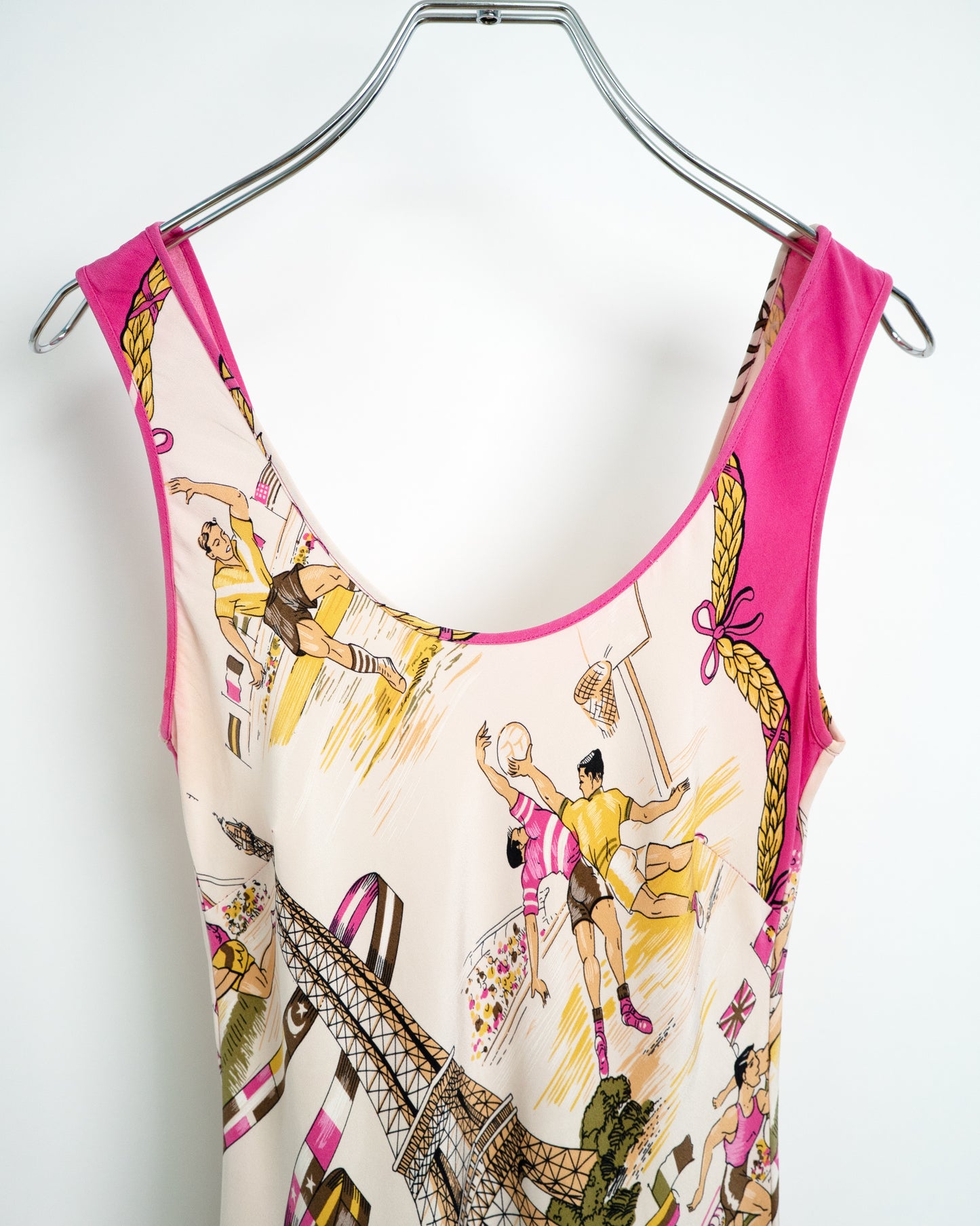 Paris Sporting Event Pattern Dress