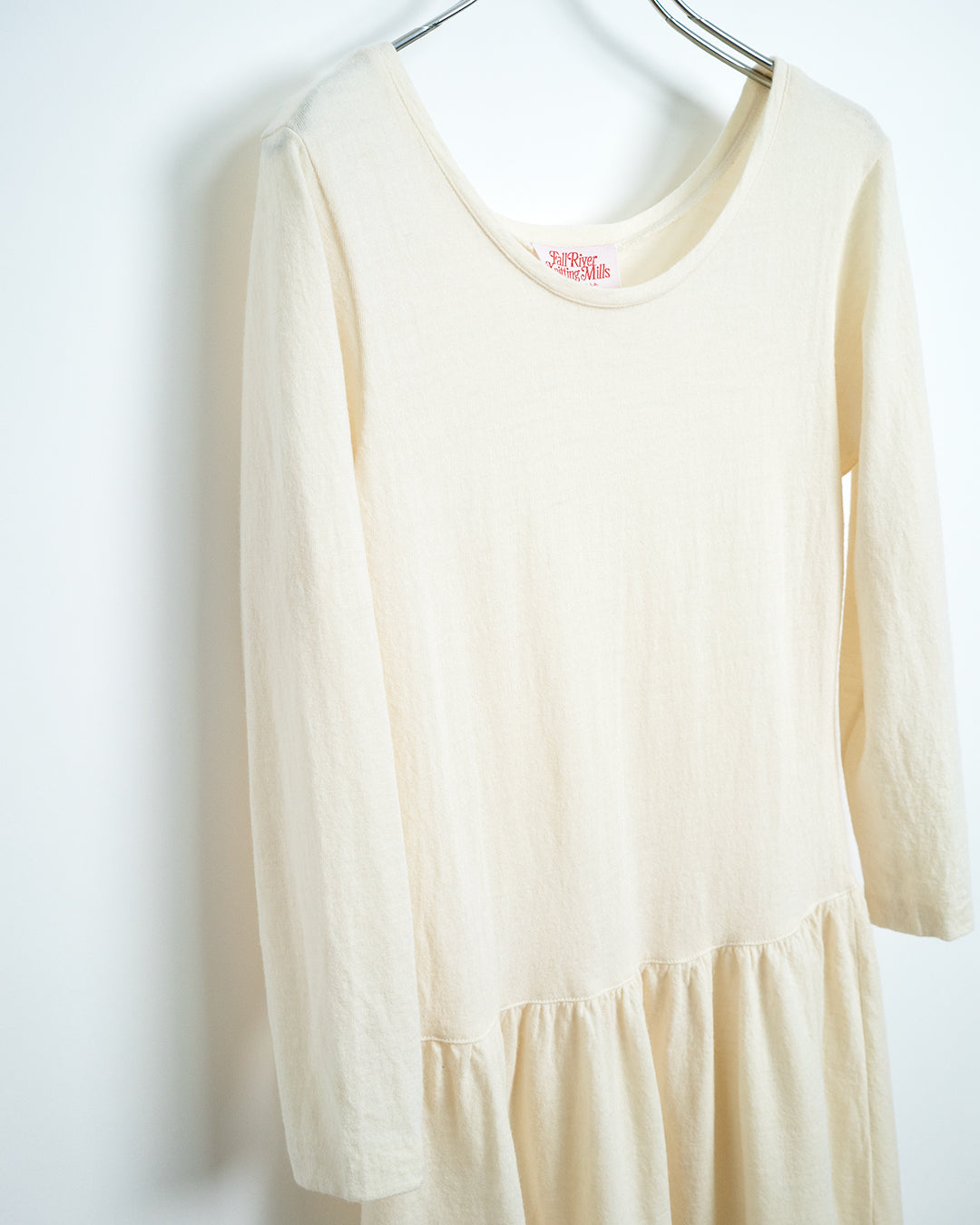 80's Long-sleeved Wool Knit Dress