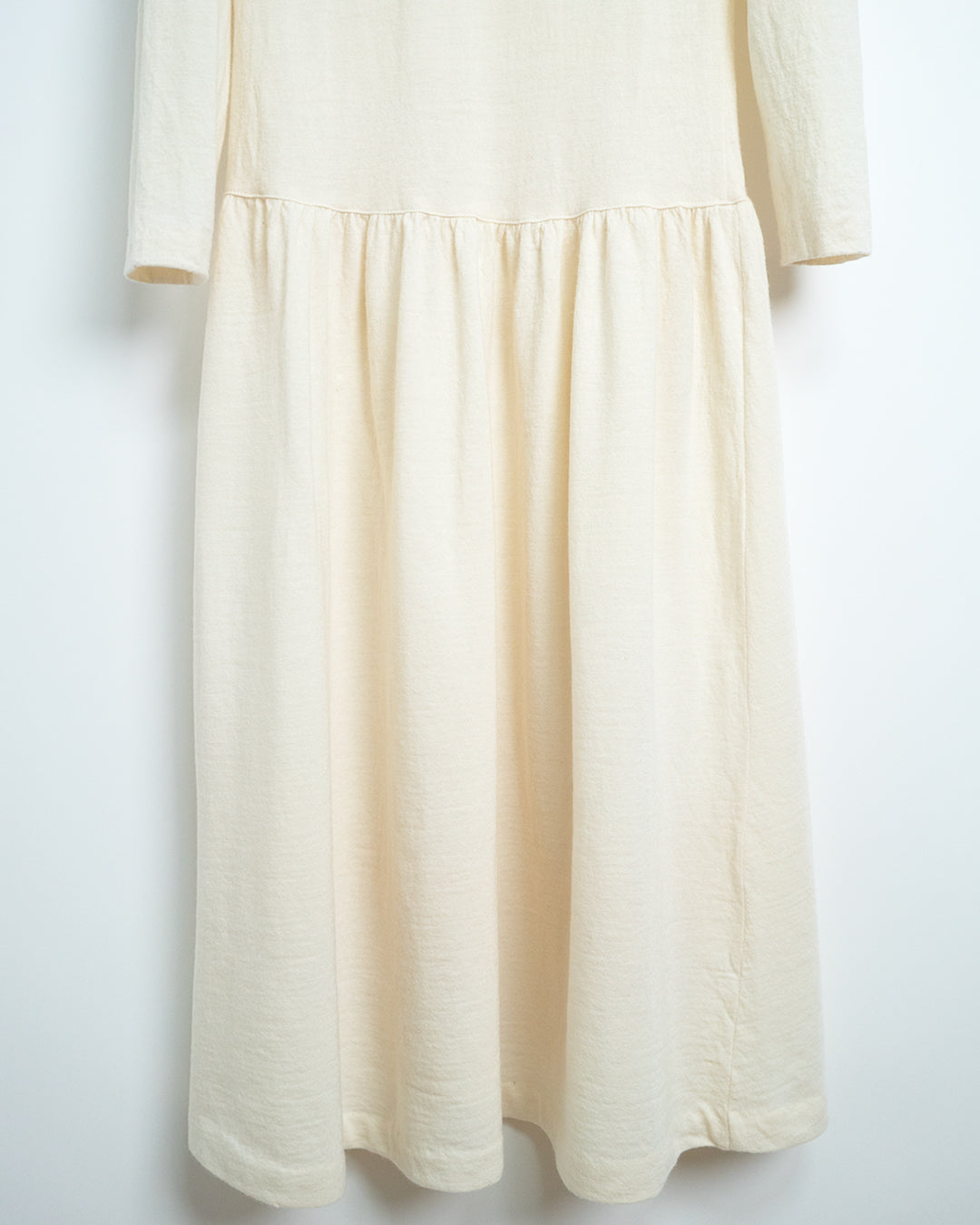 80's Long-sleeved Wool Knit Dress
