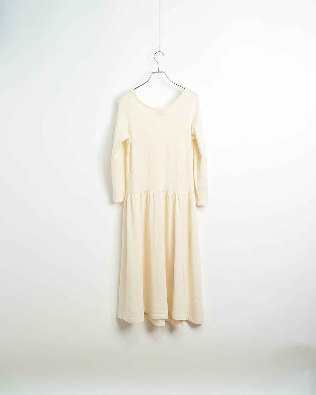 80's Long-sleeved Wool Knit Dress