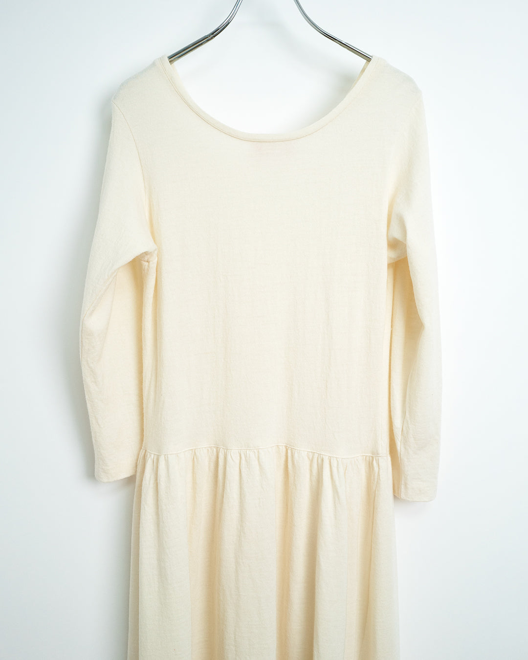 80's Long-sleeved Wool Knit Dress