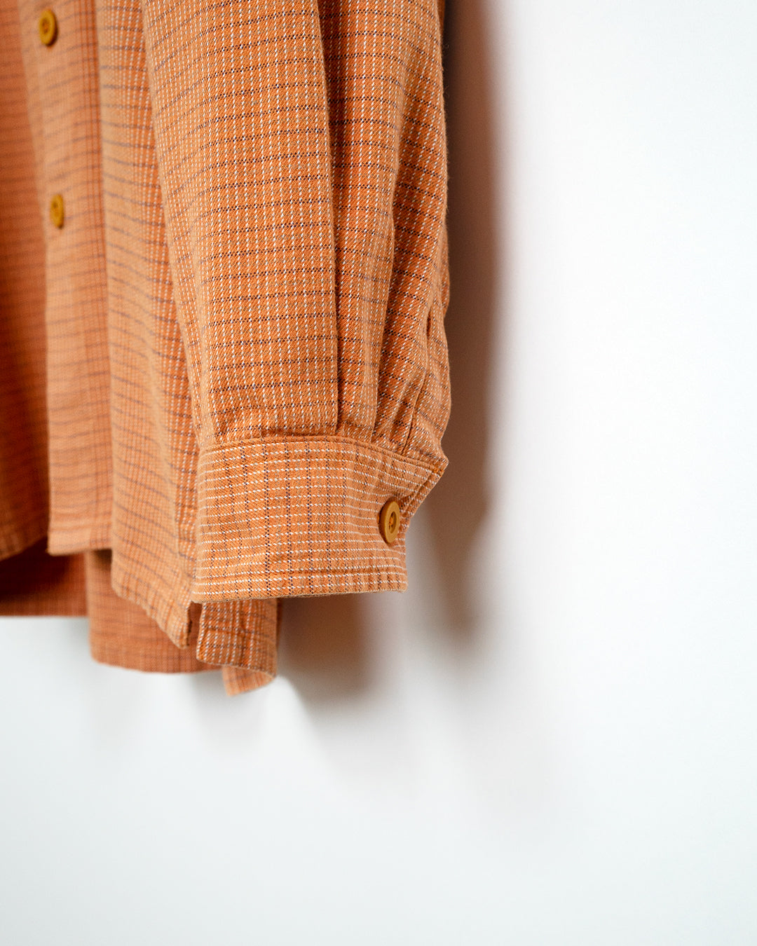 00's Orange Plaid Shirt