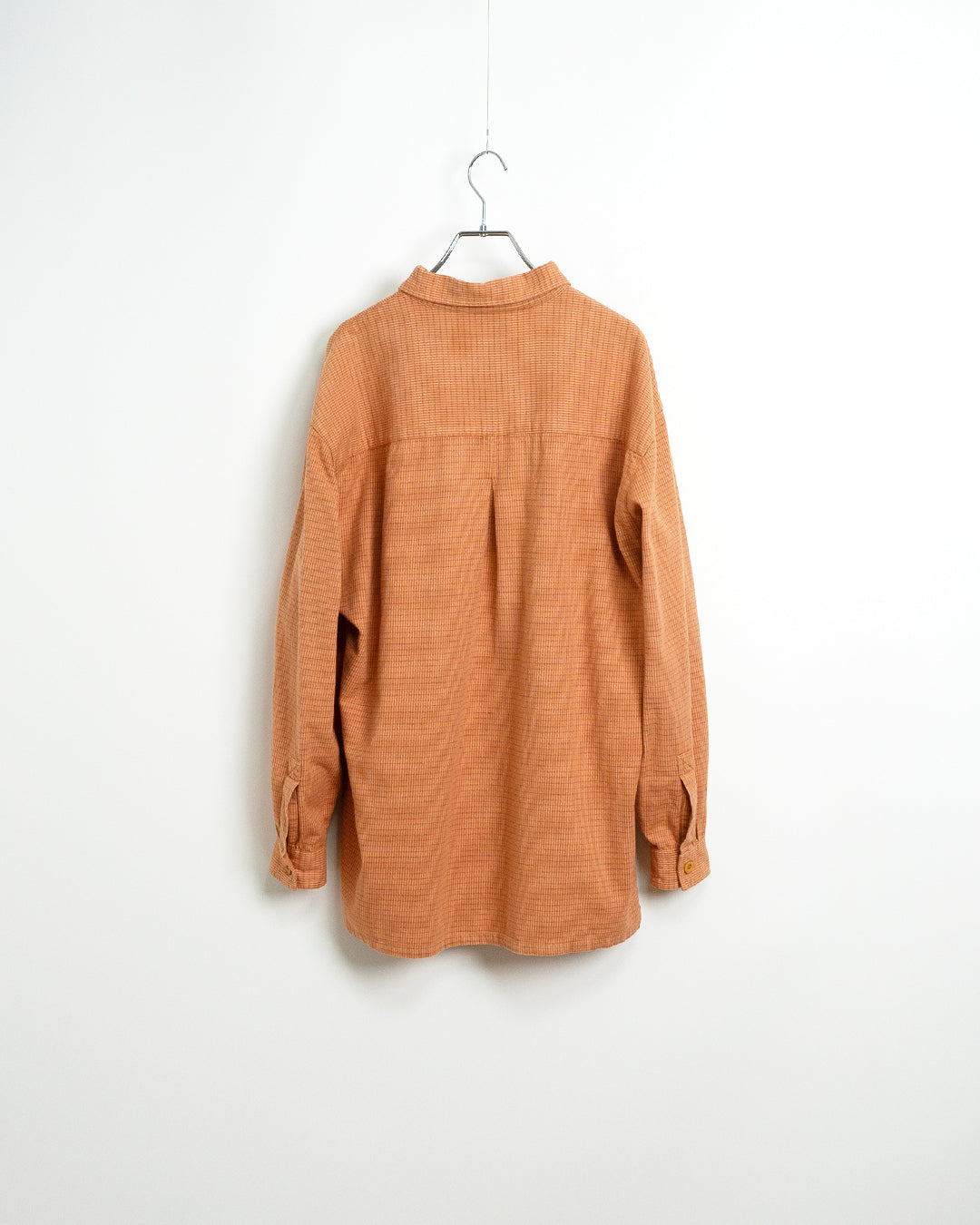 00's Orange Plaid Shirt