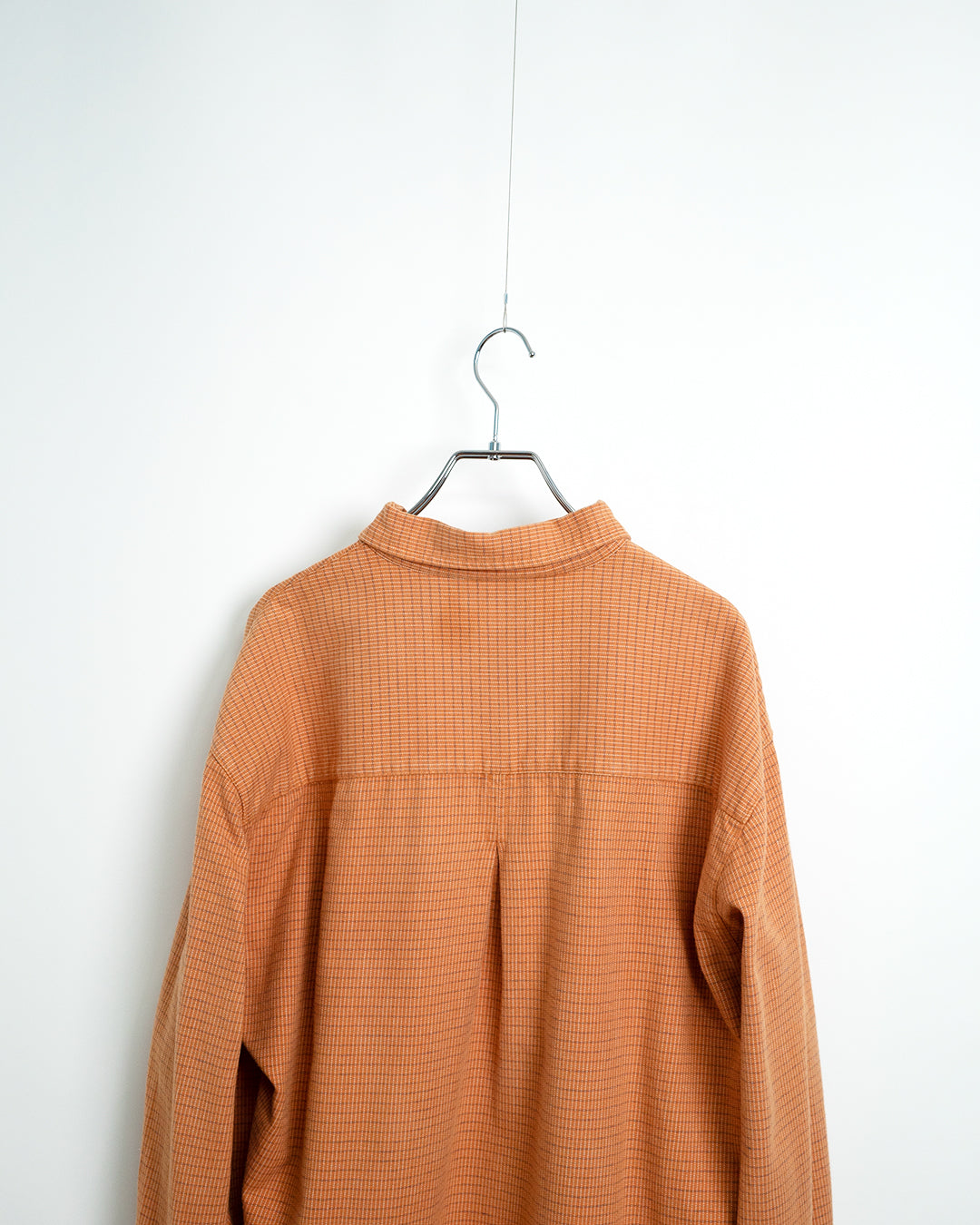 00's Orange Plaid Shirt