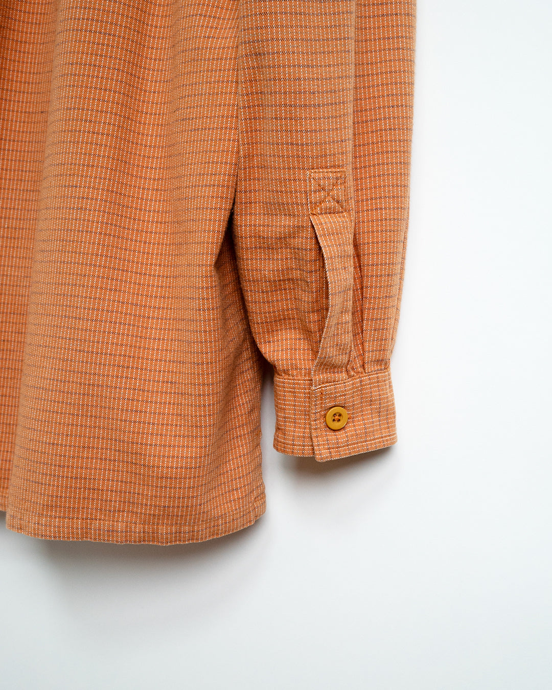 00's Orange Plaid Shirt