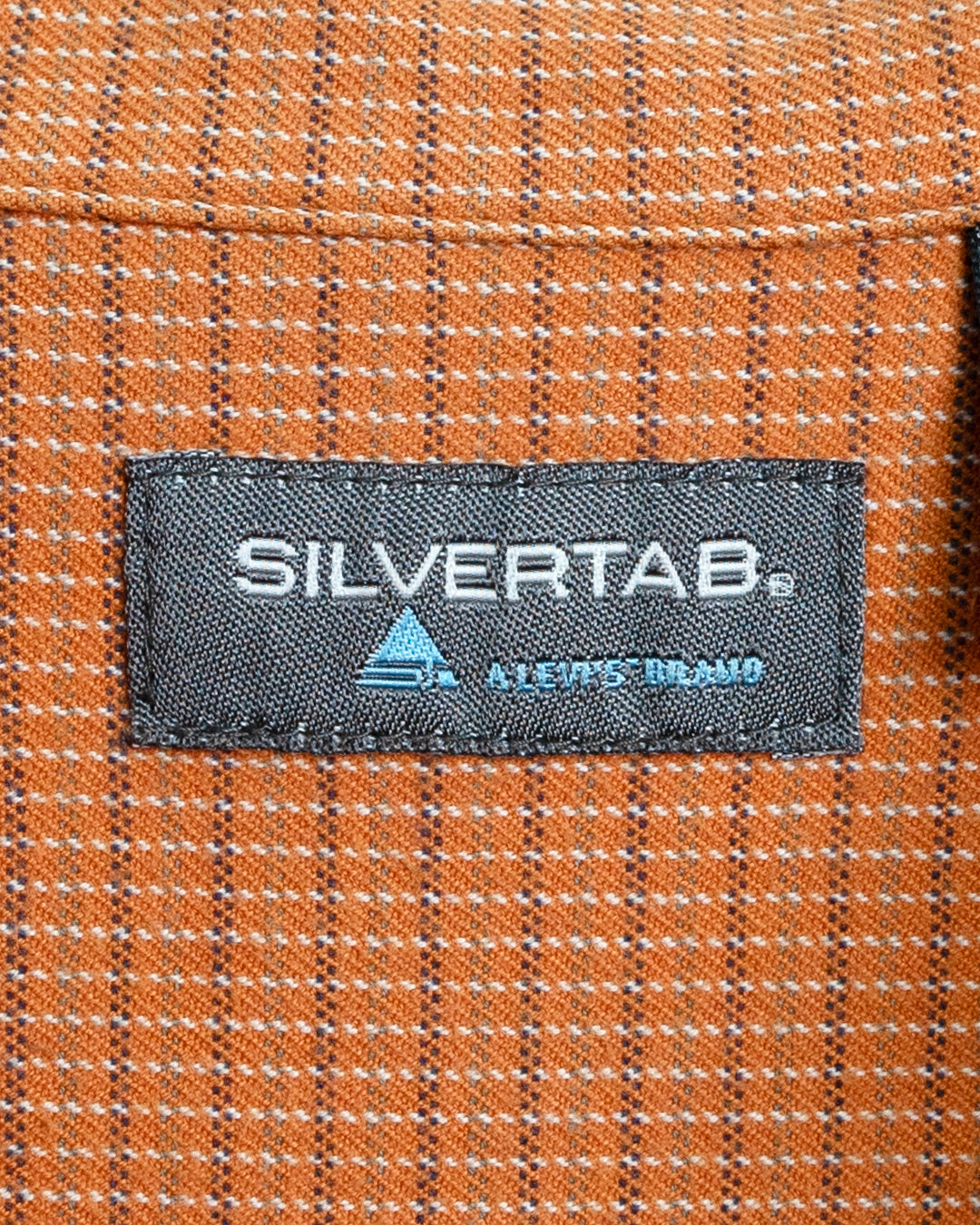 00's Orange Plaid Shirt