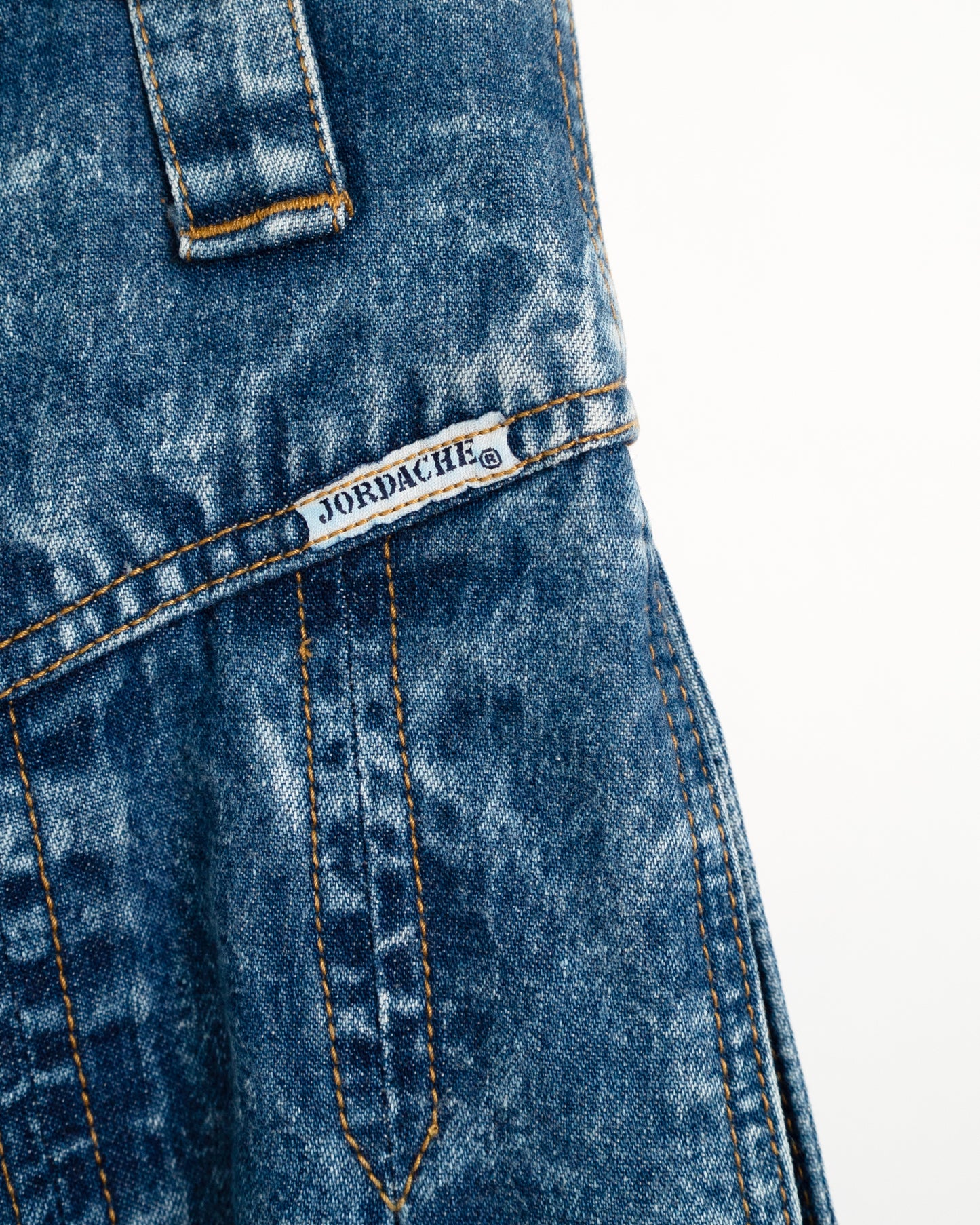 80's Pleated Denim Skirt