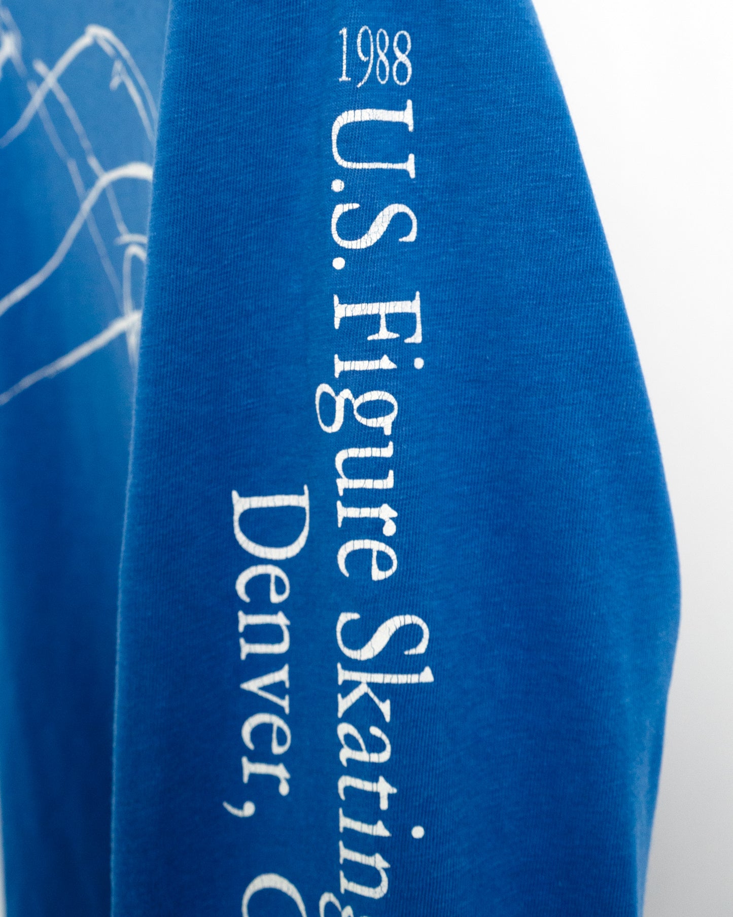 80s "1988 U.S. Figure Skating Championship" Long-sleeved T-shirt