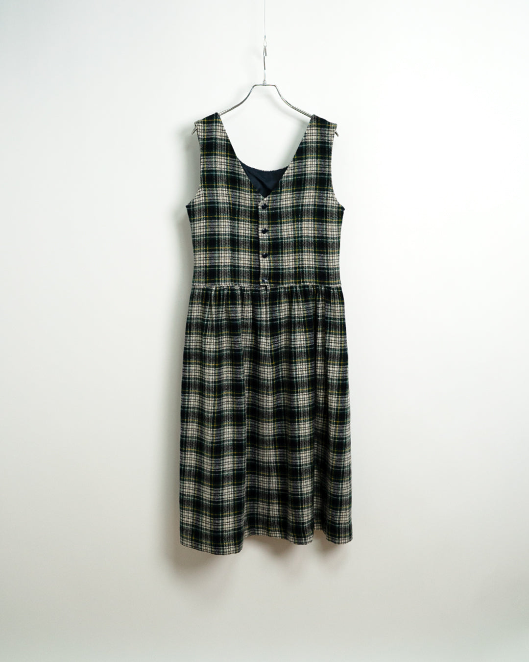 60's Plaid Wool Dress