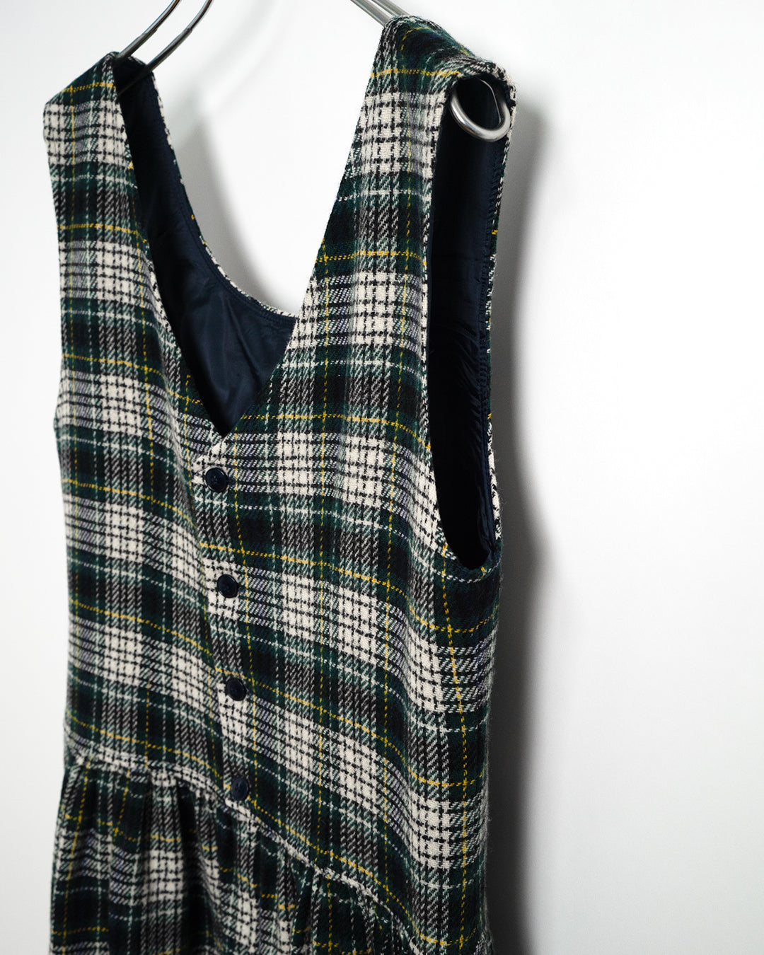 60's Plaid Wool Dress