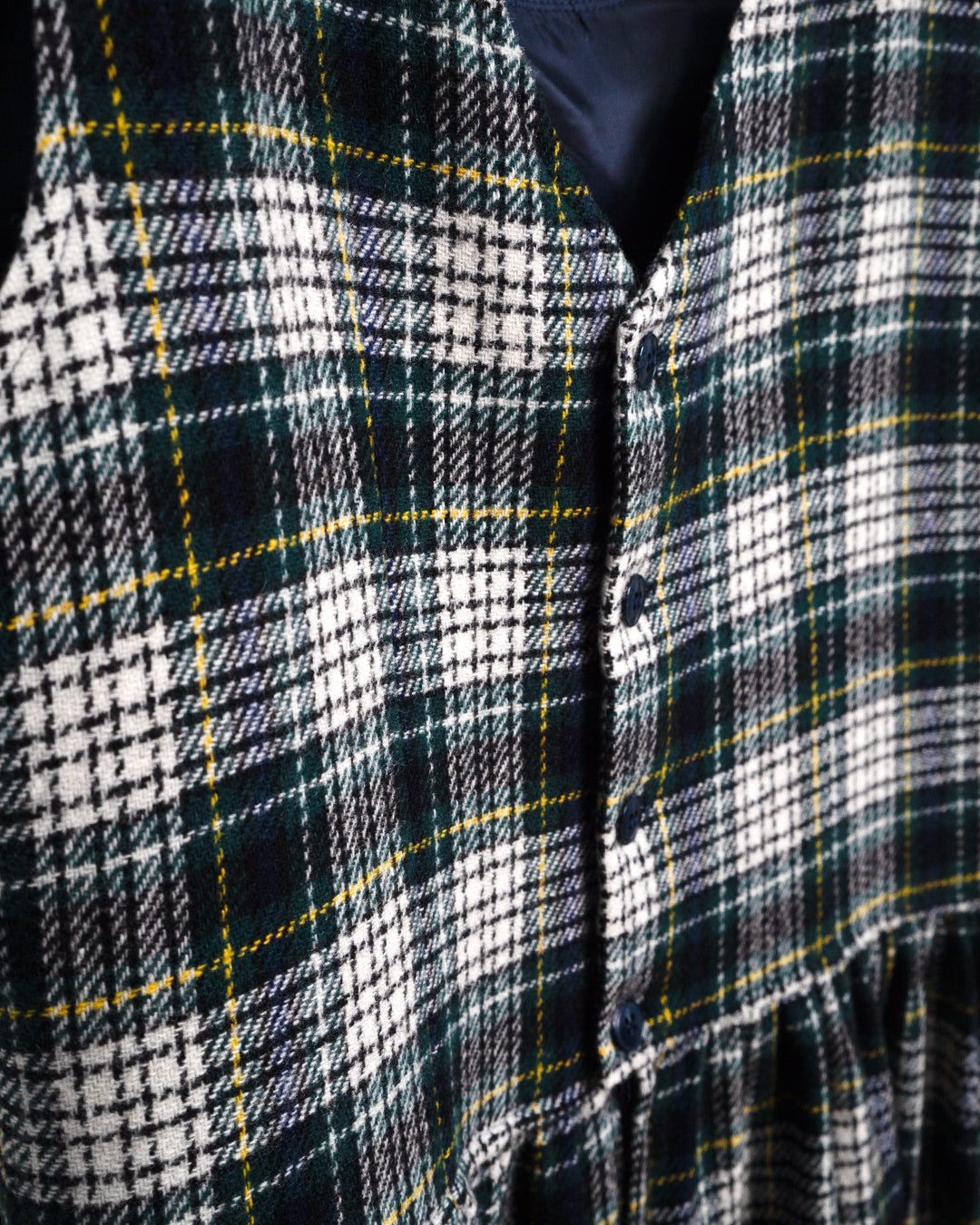 60's Plaid Wool Dress