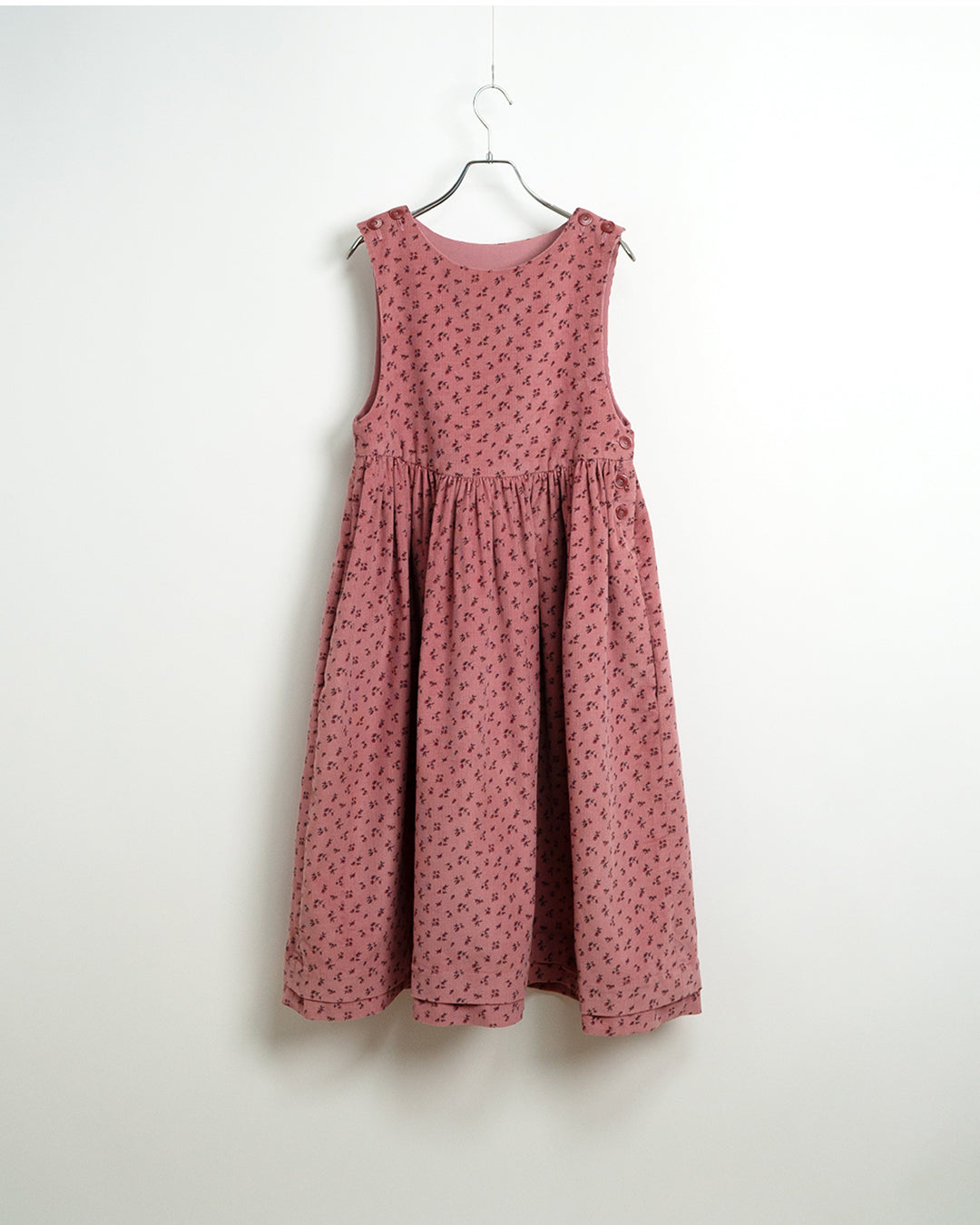 Corduroy Floral Printed Dress