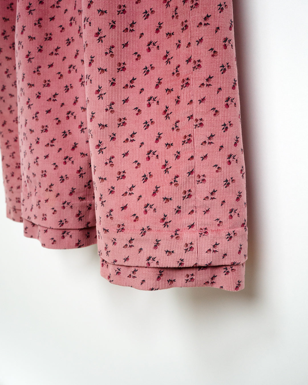 Corduroy Floral Printed Dress