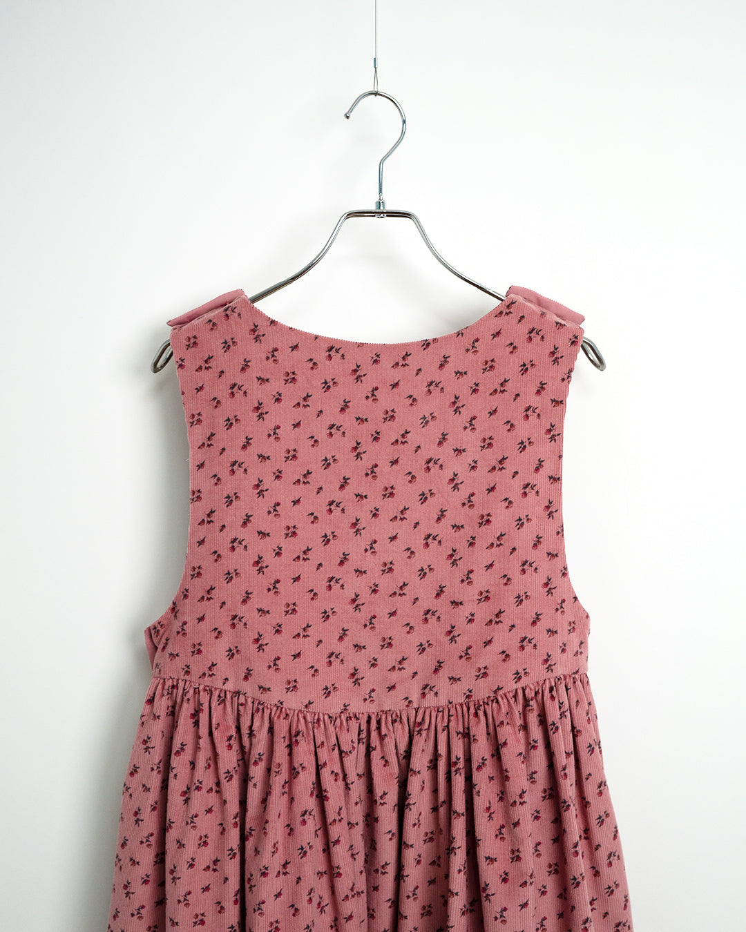 Corduroy Floral Printed Dress