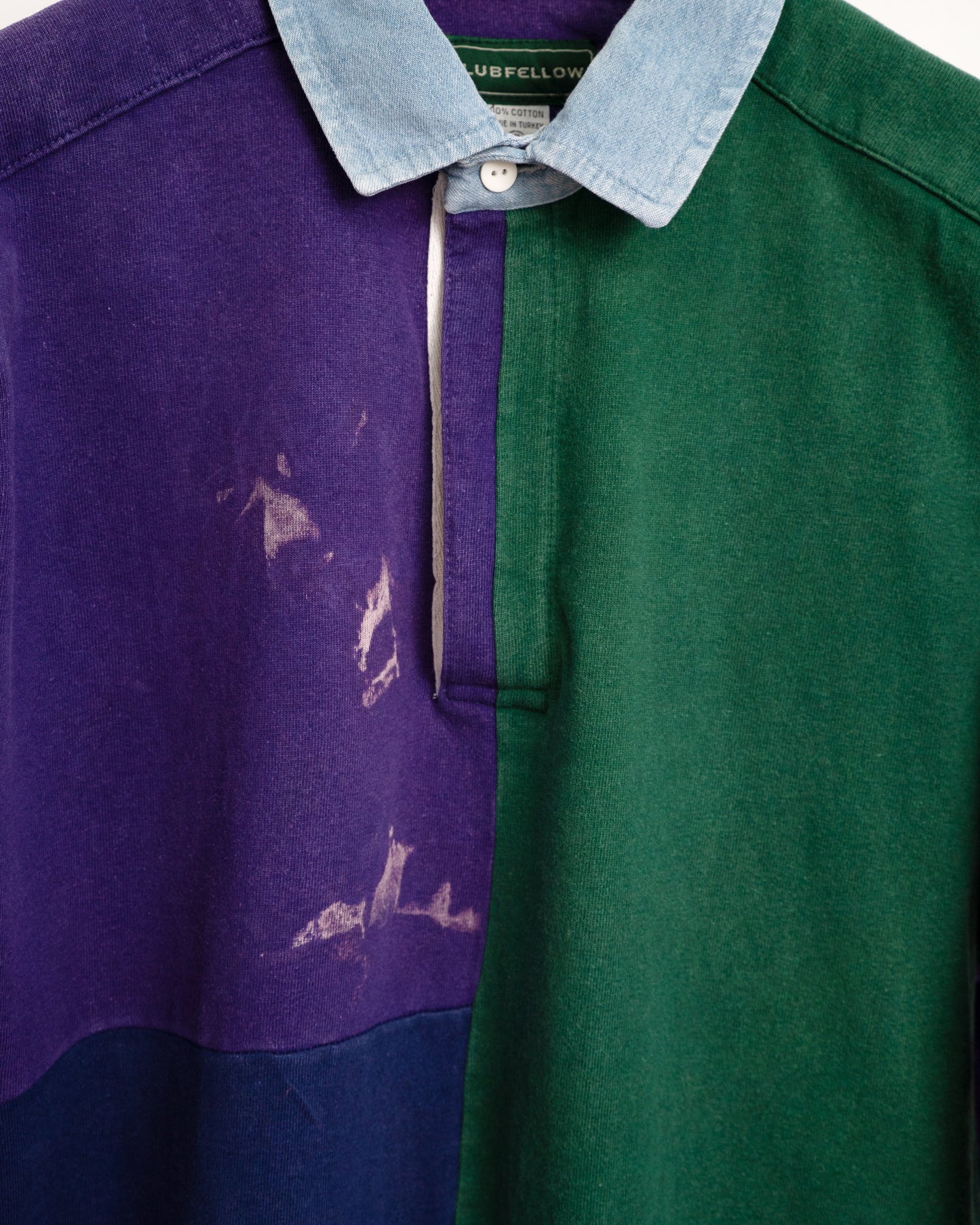 90's Crazy Pattern Rugby Shirt