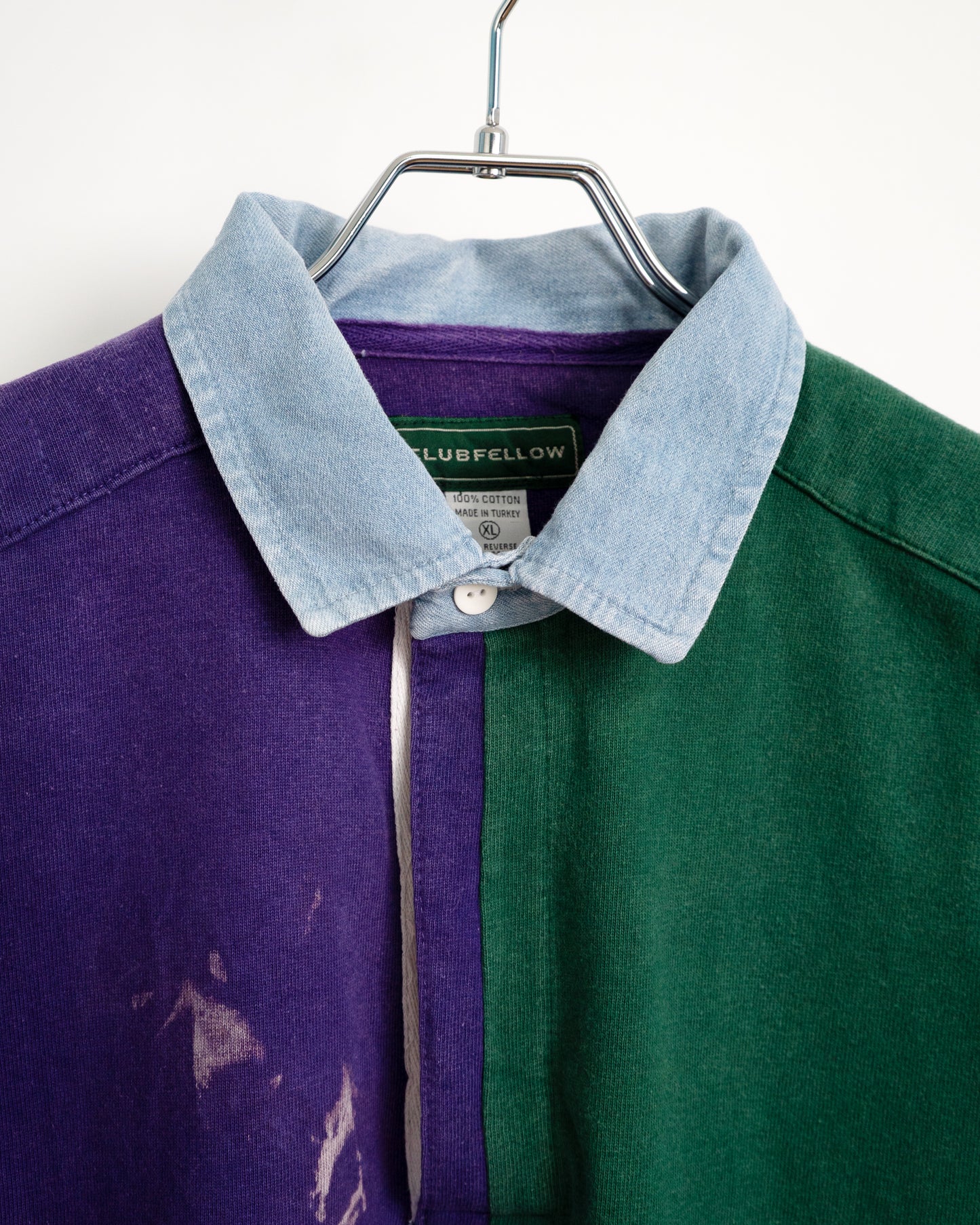 90's Crazy Pattern Rugby Shirt