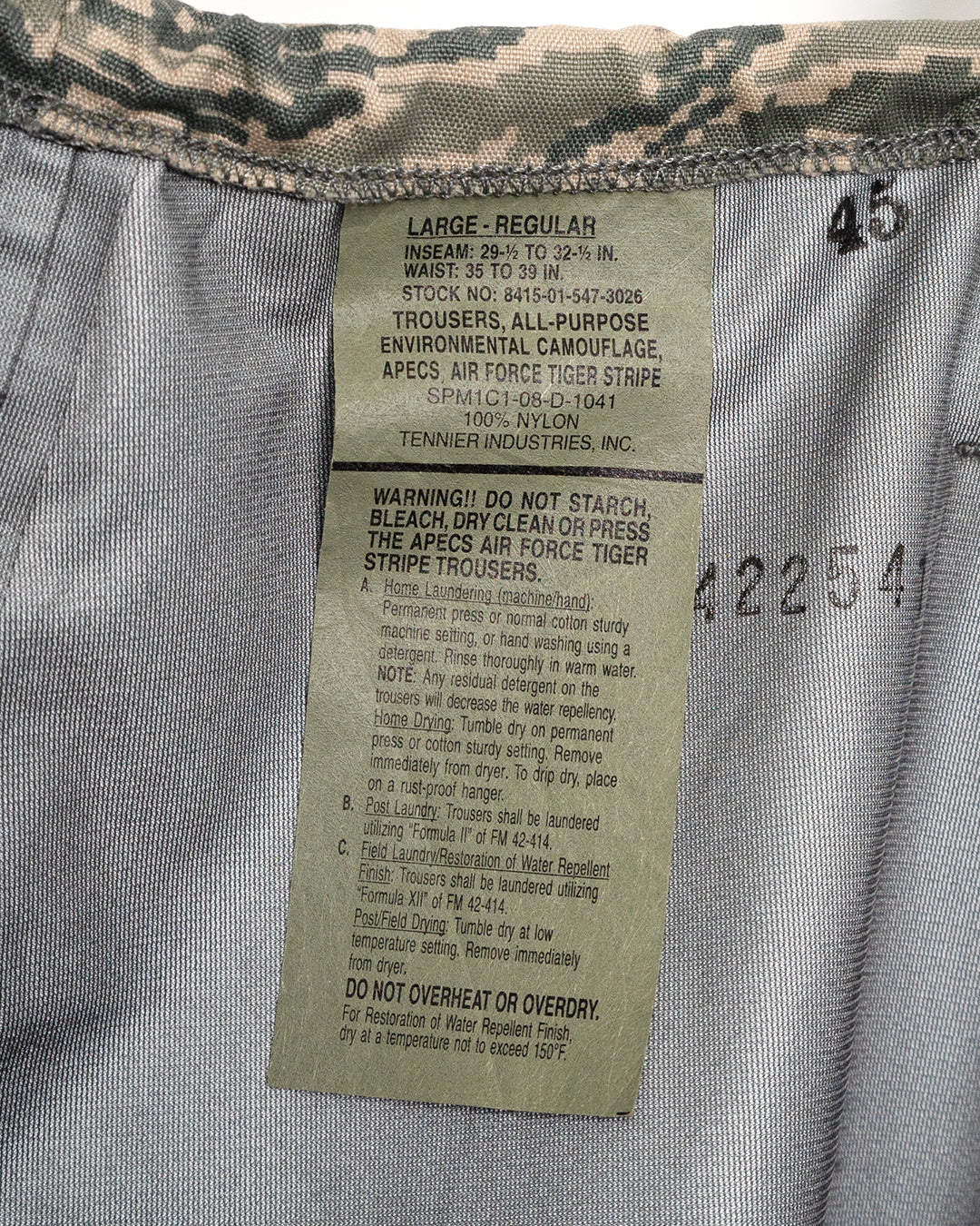 2008 Air Force Camouflage Trousers