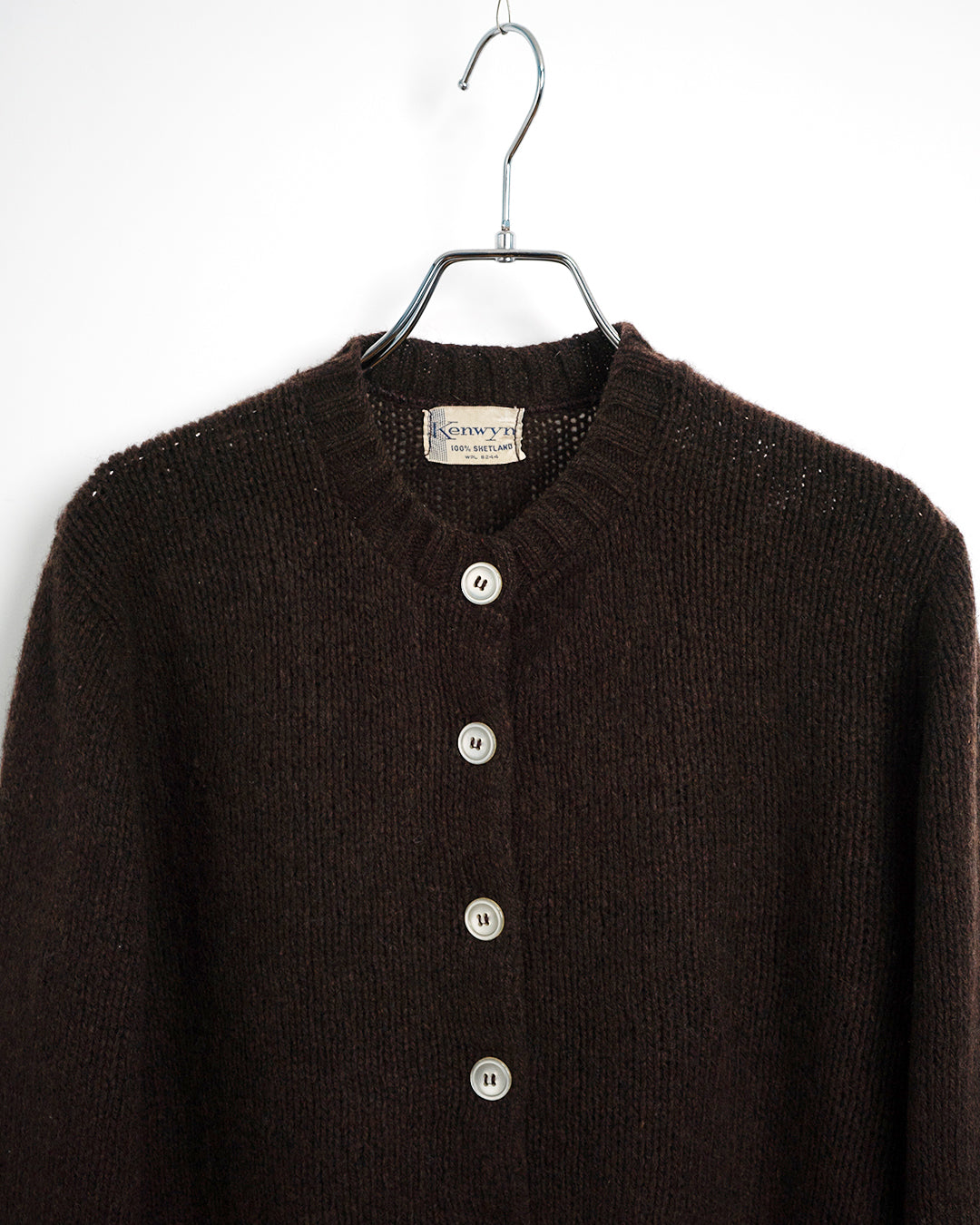 70's Shetland Wool Knitted Cardigan