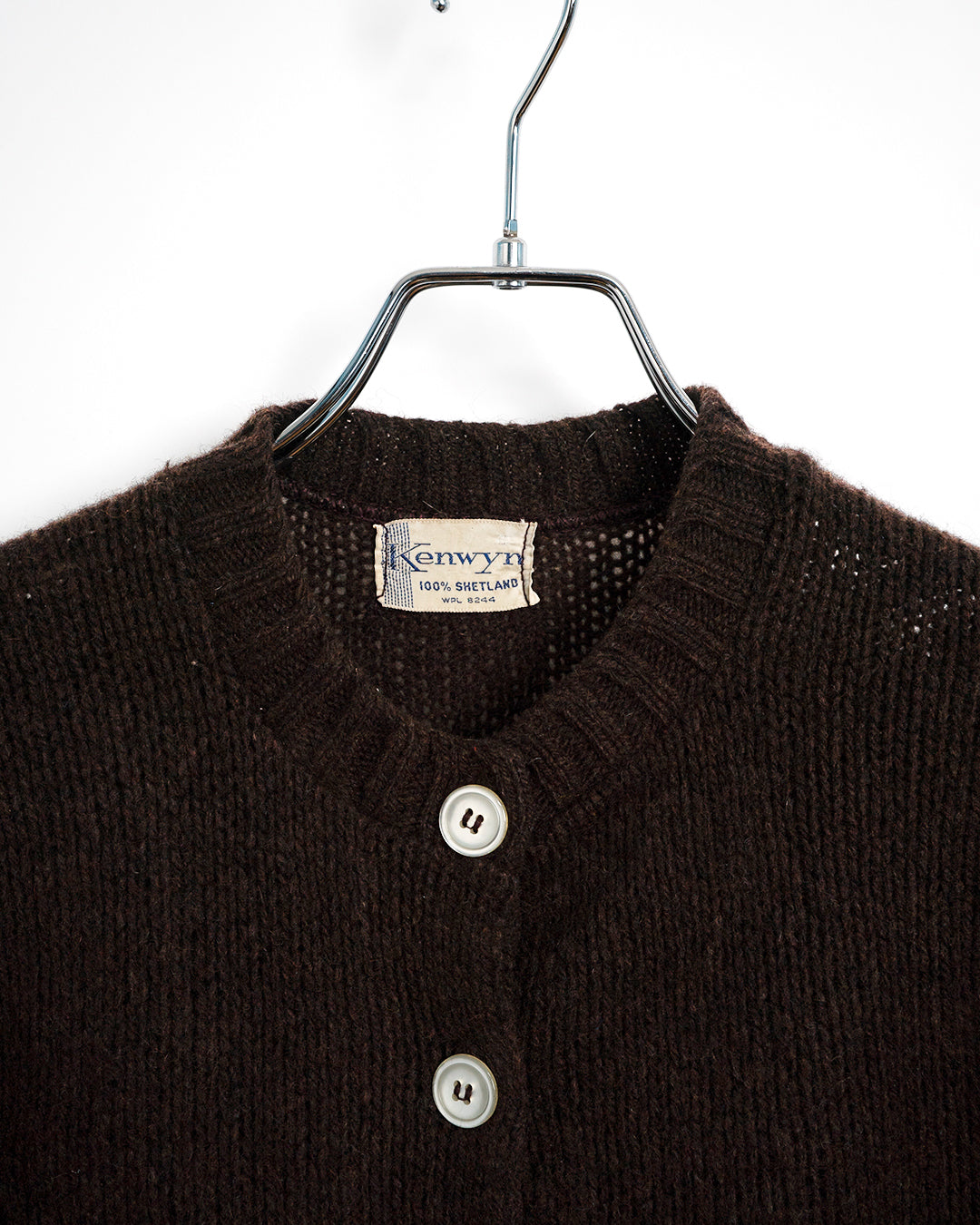 70's Shetland Wool Knitted Cardigan
