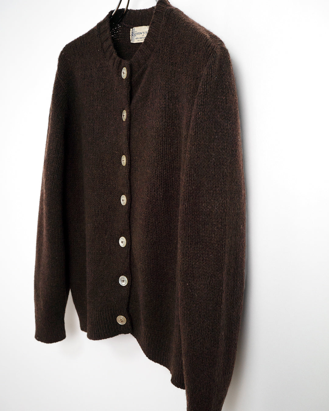 70's Shetland Wool Knitted Cardigan