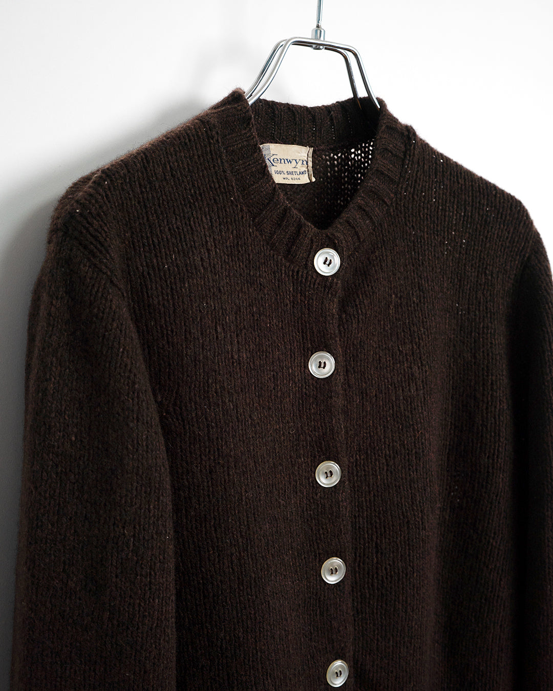 70's Shetland Wool Knitted Cardigan