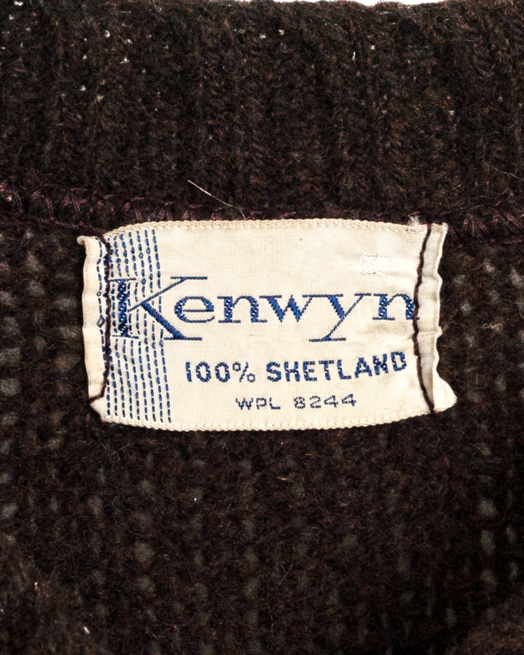 70's Shetland Wool Knitted Cardigan