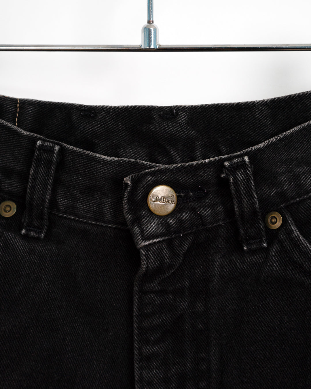90's Flannel-Lined Black Jeans
